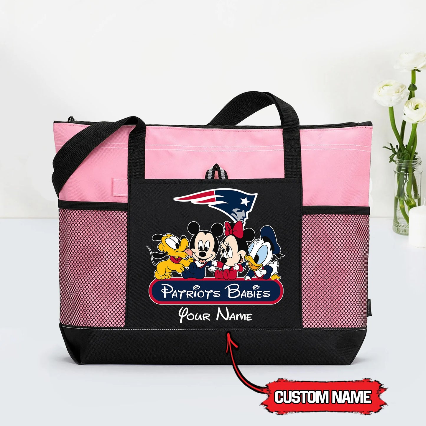 New England Patriots Personalized Babies Tote Bag AZBTBTB000013