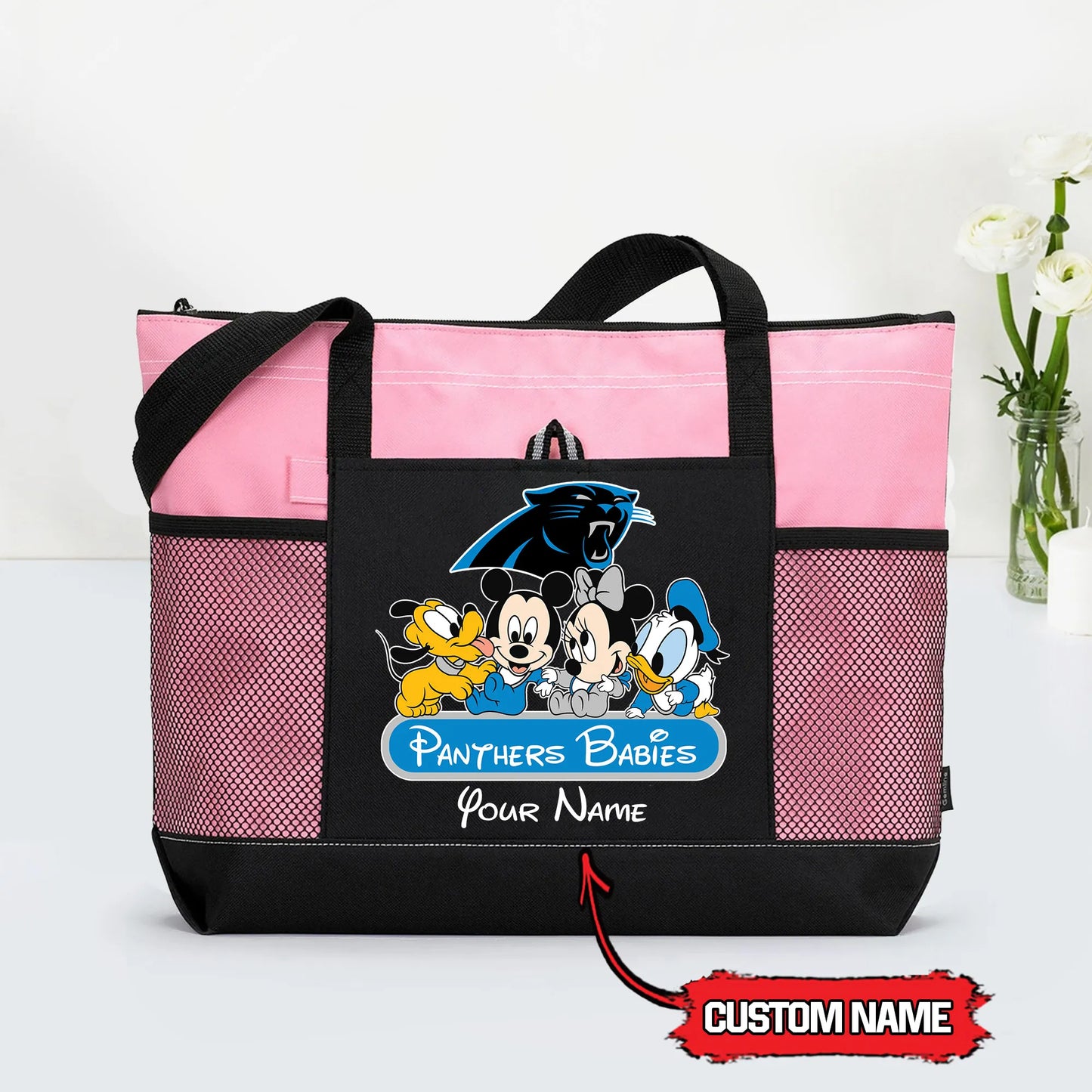 Carolina Panthers Personalized Babies Tote Bag AZBTBTB000017