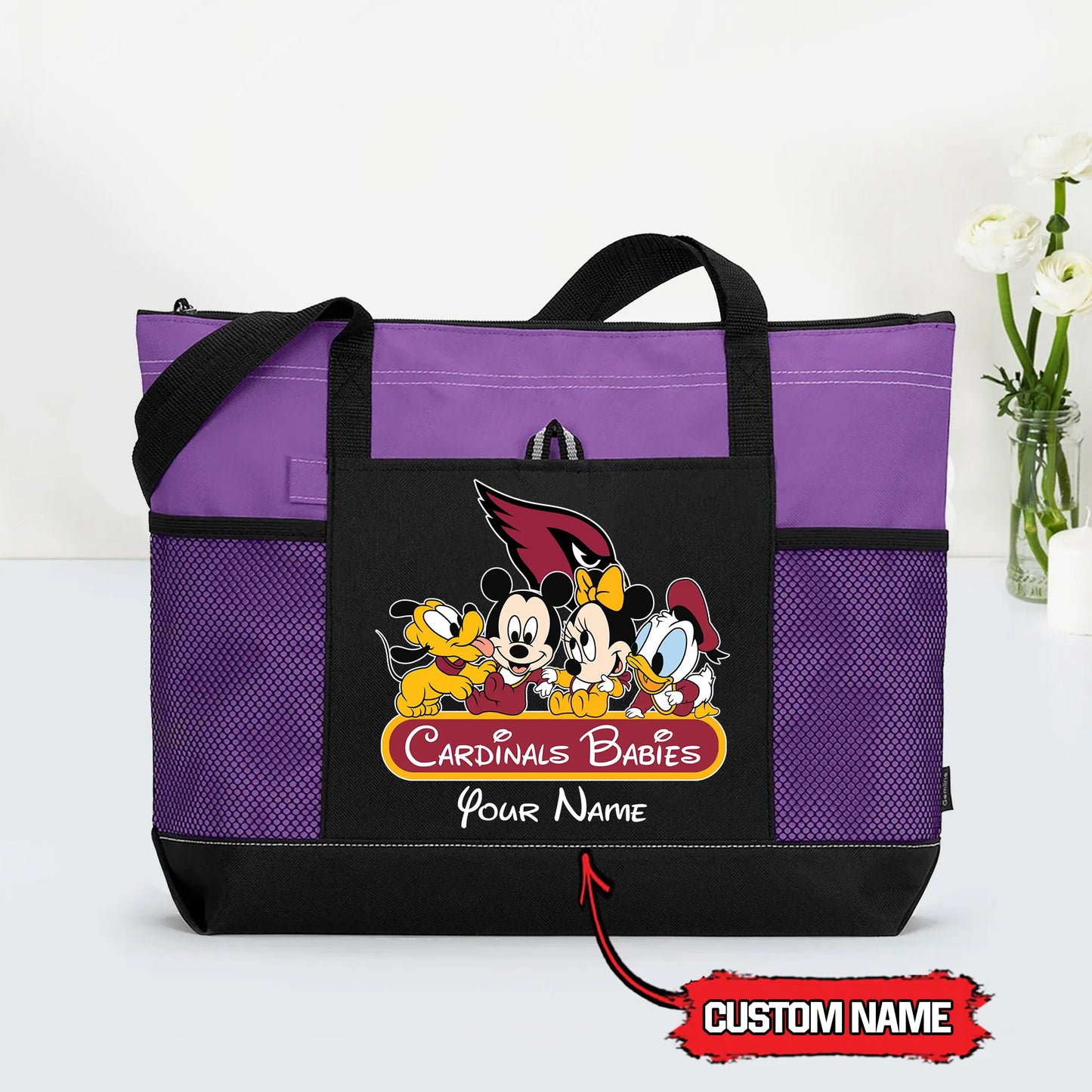 Arizona Cardinals Personalized Babies Tote Bag AZBTBTB000021