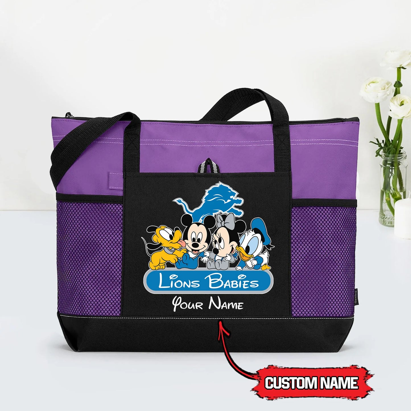 Detroit Lions Personalized Babies Tote Bag AZBTBTB000027