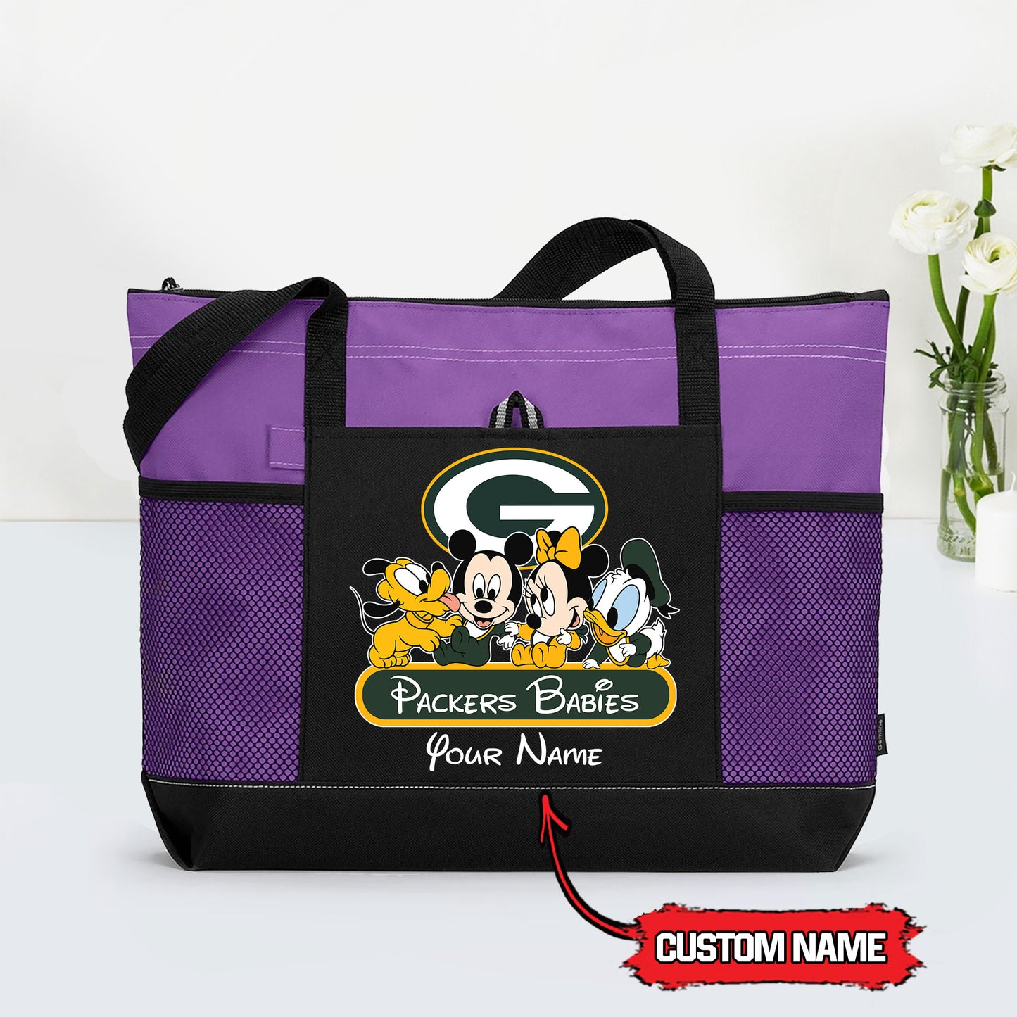 Green Bay Packers Personalized Babies Tote Bag AZBTBTB000028