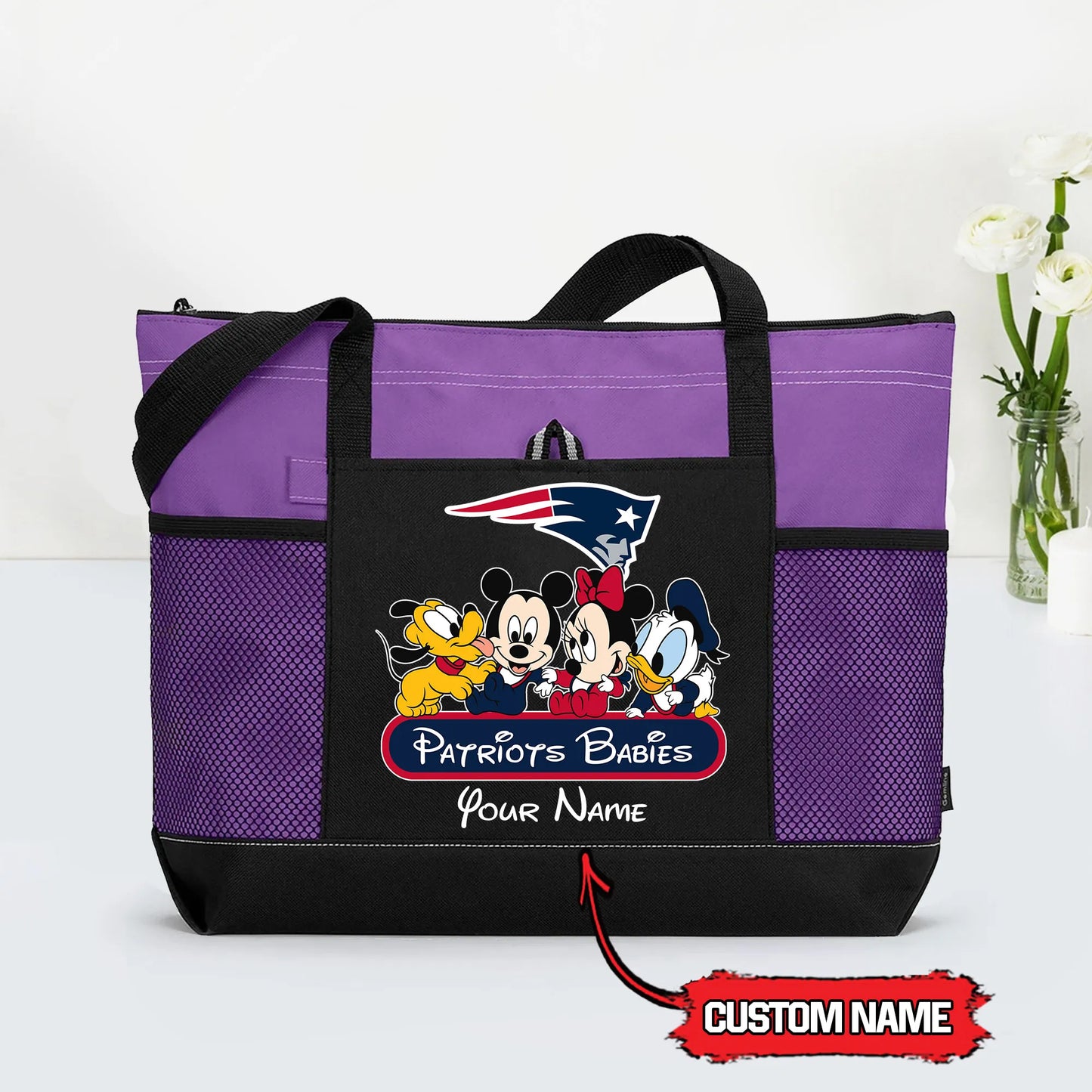 New England Patriots Personalized Babies Tote Bag AZBTBTB000013