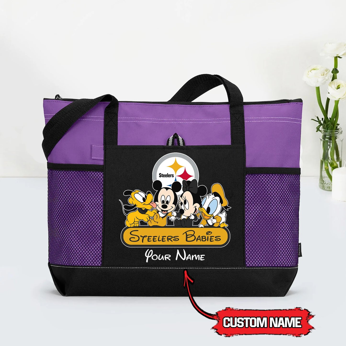 Pittsburgh Steelers Personalized Babies Tote Bag AZBTBTB000006