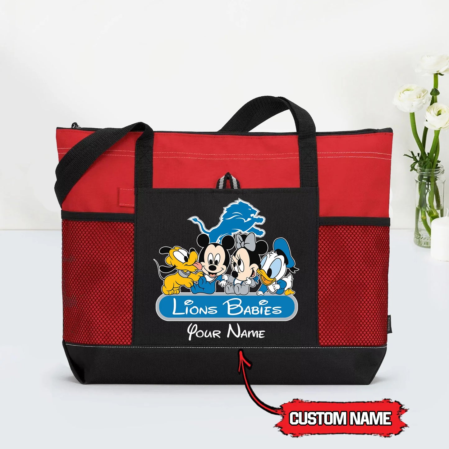 Detroit Lions Personalized Babies Tote Bag AZBTBTB000027
