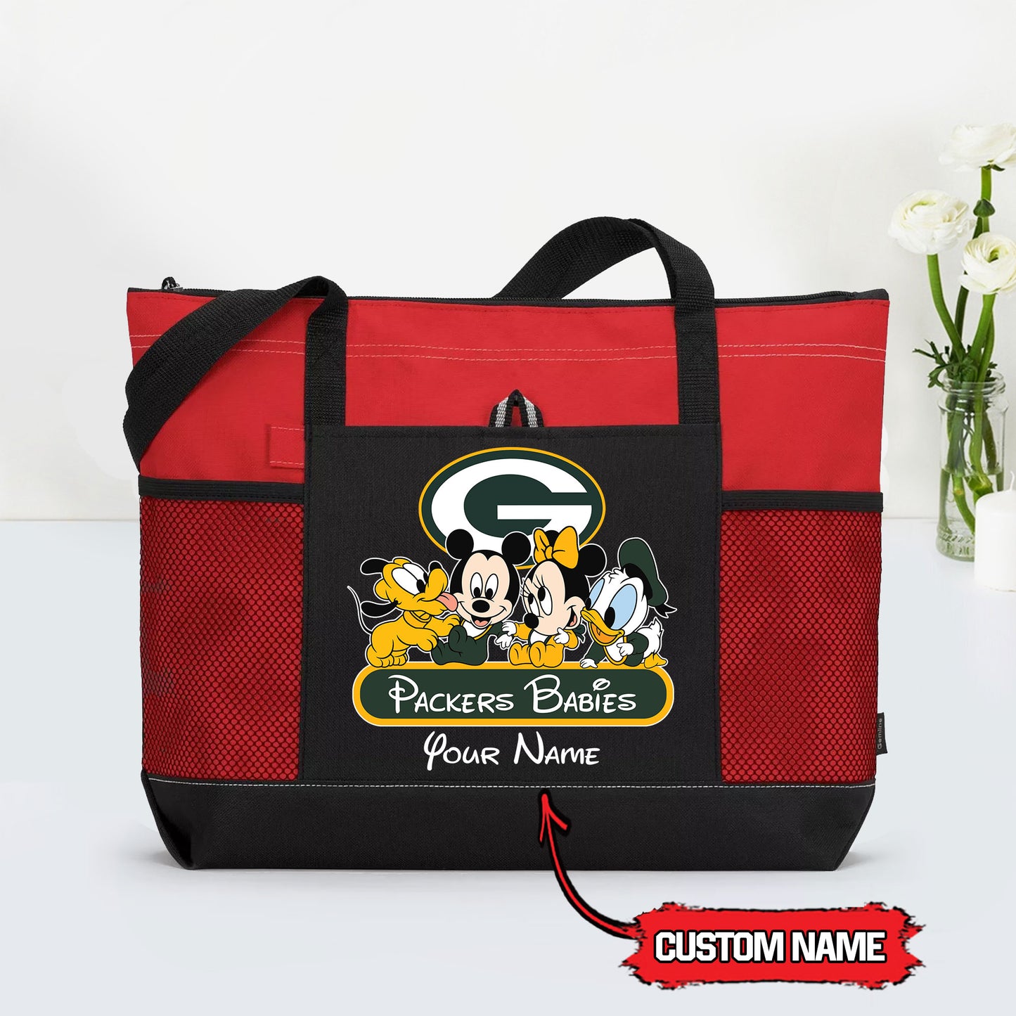 Green Bay Packers Personalized Babies Tote Bag AZBTBTB000028