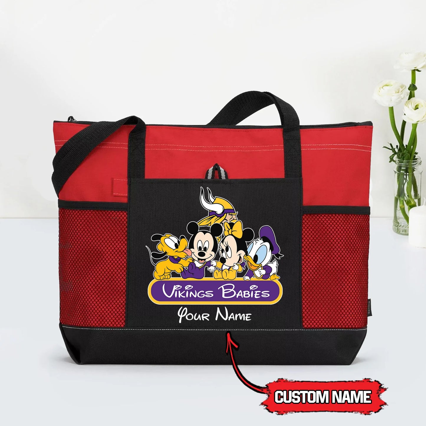 Minnesota Vikings Personalized Babies Tote Bag AZBTBTB000012