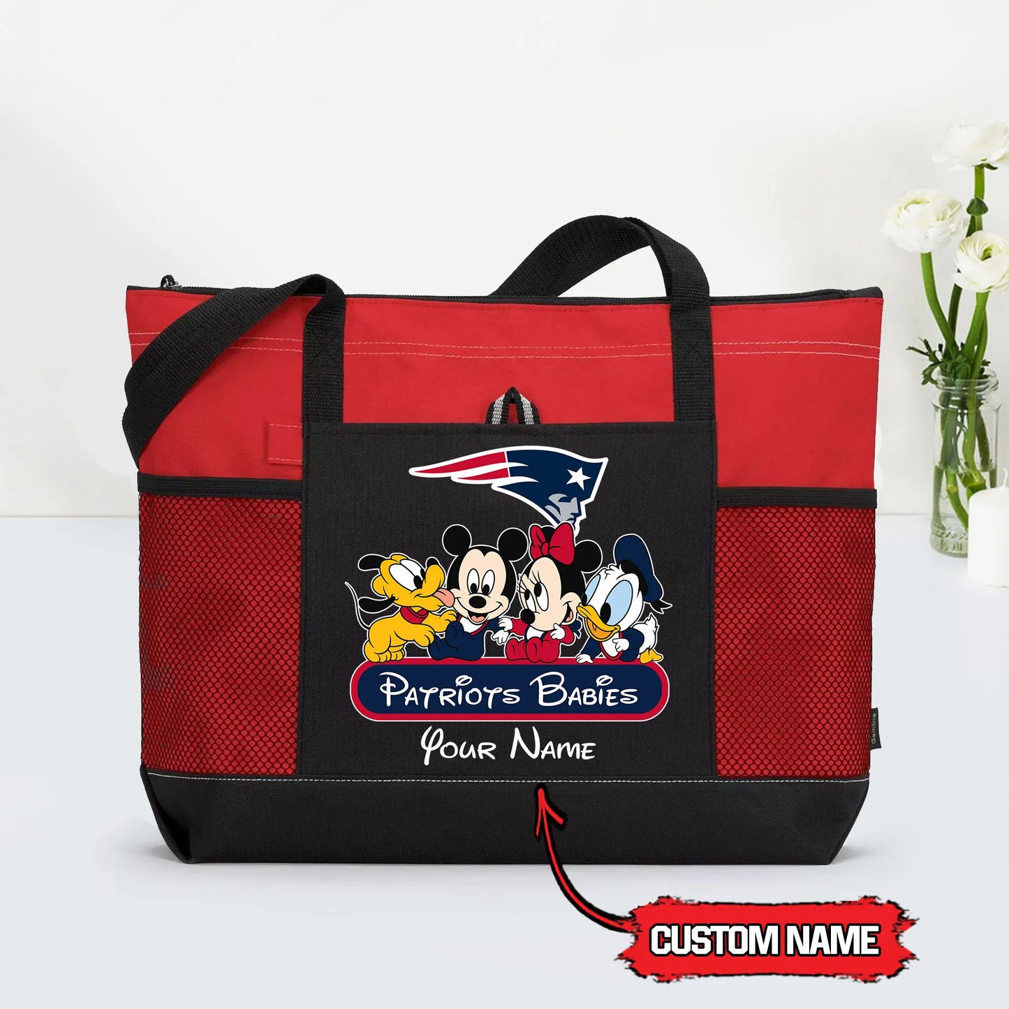 New England Patriots Personalized Babies Tote Bag AZBTBTB000013