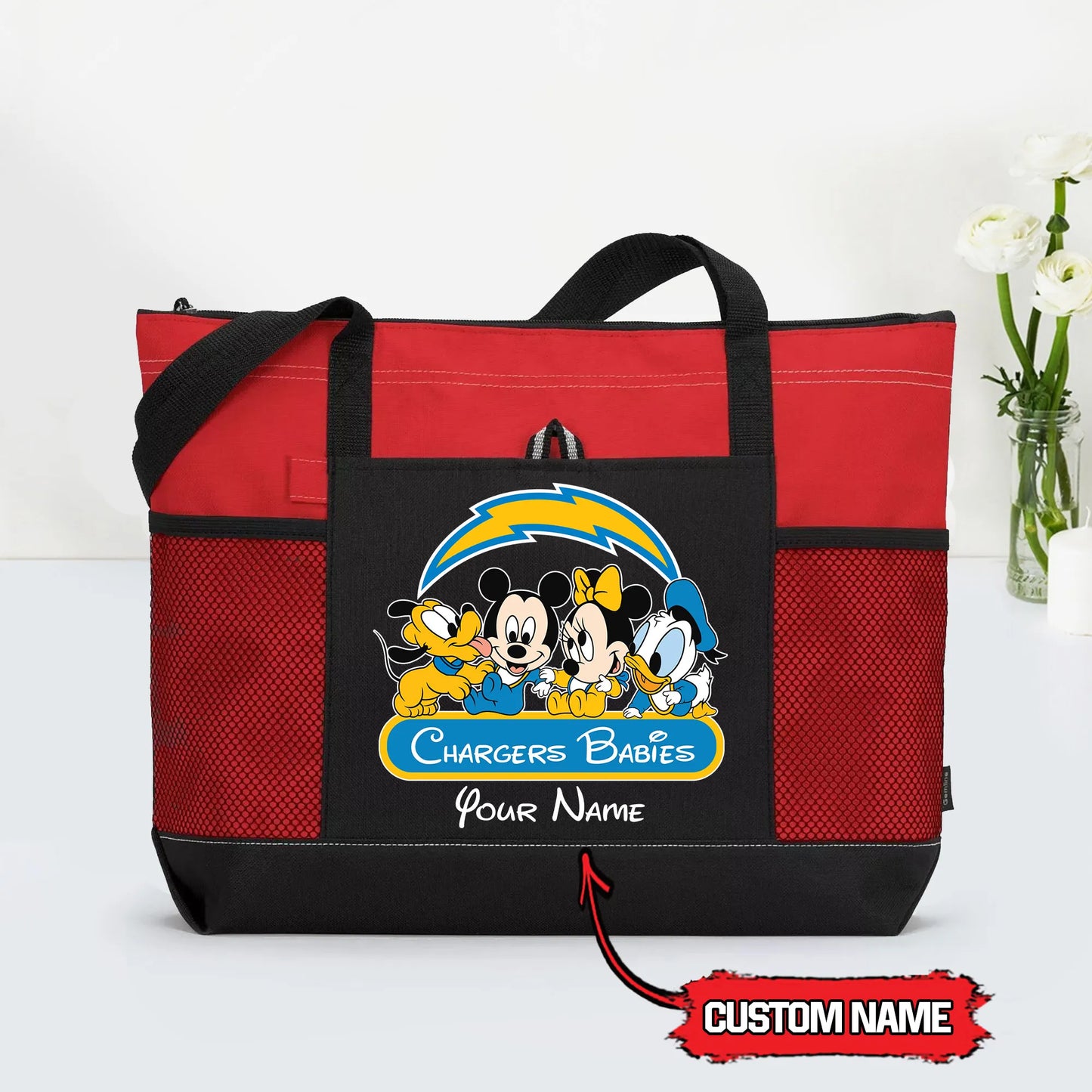 Los Angeles Chargers Personalized Babies Tote Bag AZBTBTB000008