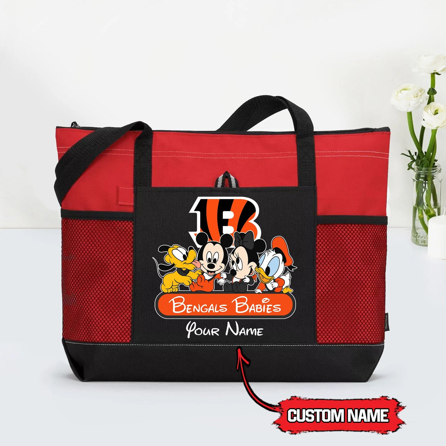 Cincinnati Bengals Personalized Babies Tote Bag AZBTBTB000019