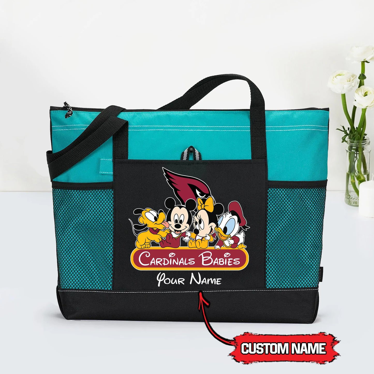 Arizona Cardinals Personalized Babies Tote Bag AZBTBTB000021