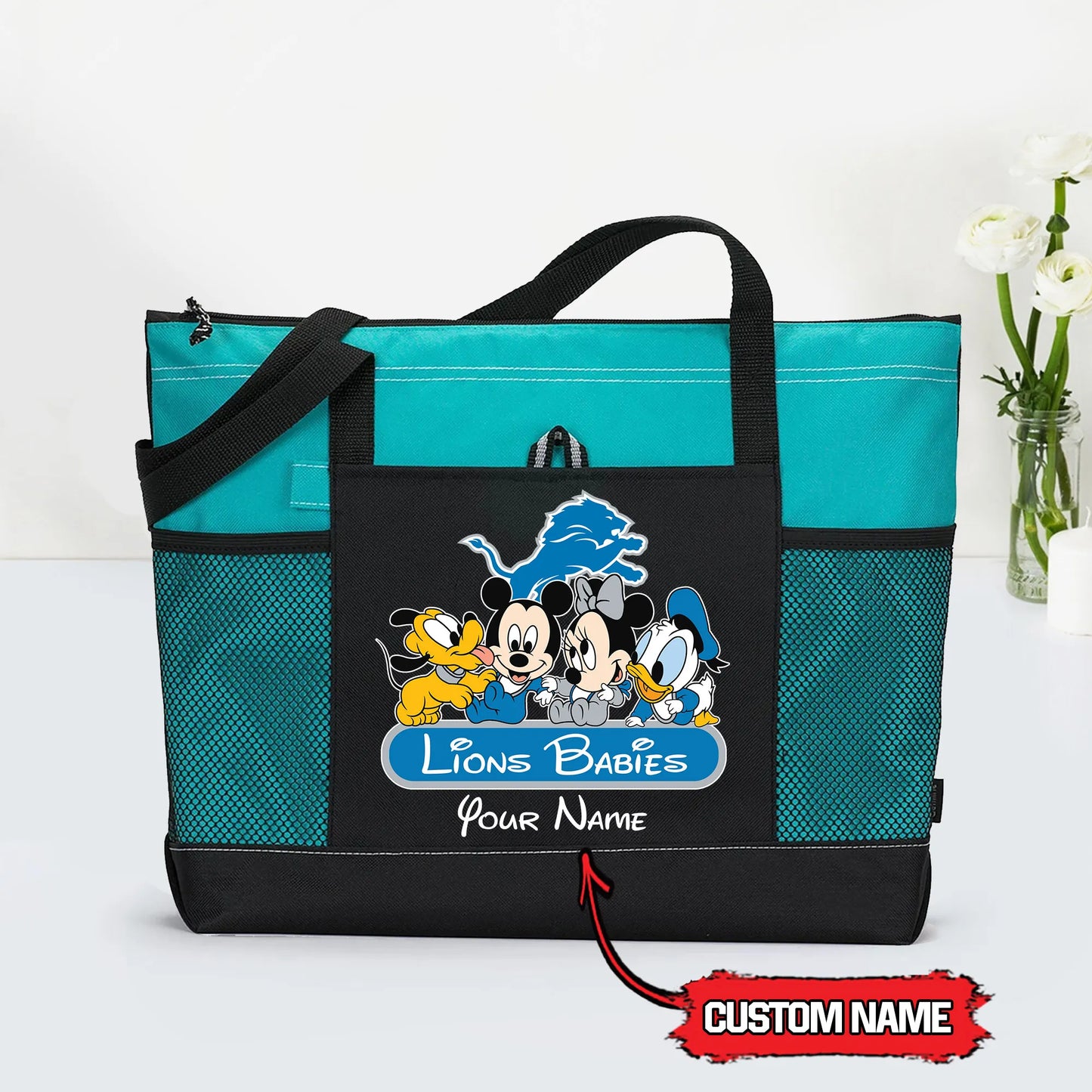 Detroit Lions Personalized Babies Tote Bag AZBTBTB000027
