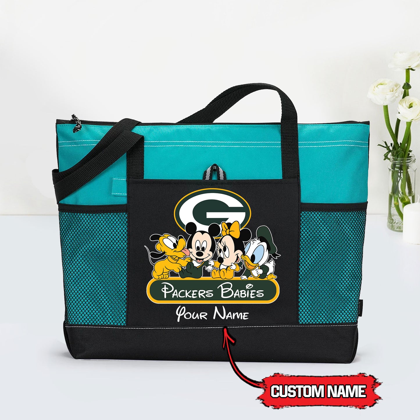 Green Bay Packers Personalized Babies Tote Bag AZBTBTB000028