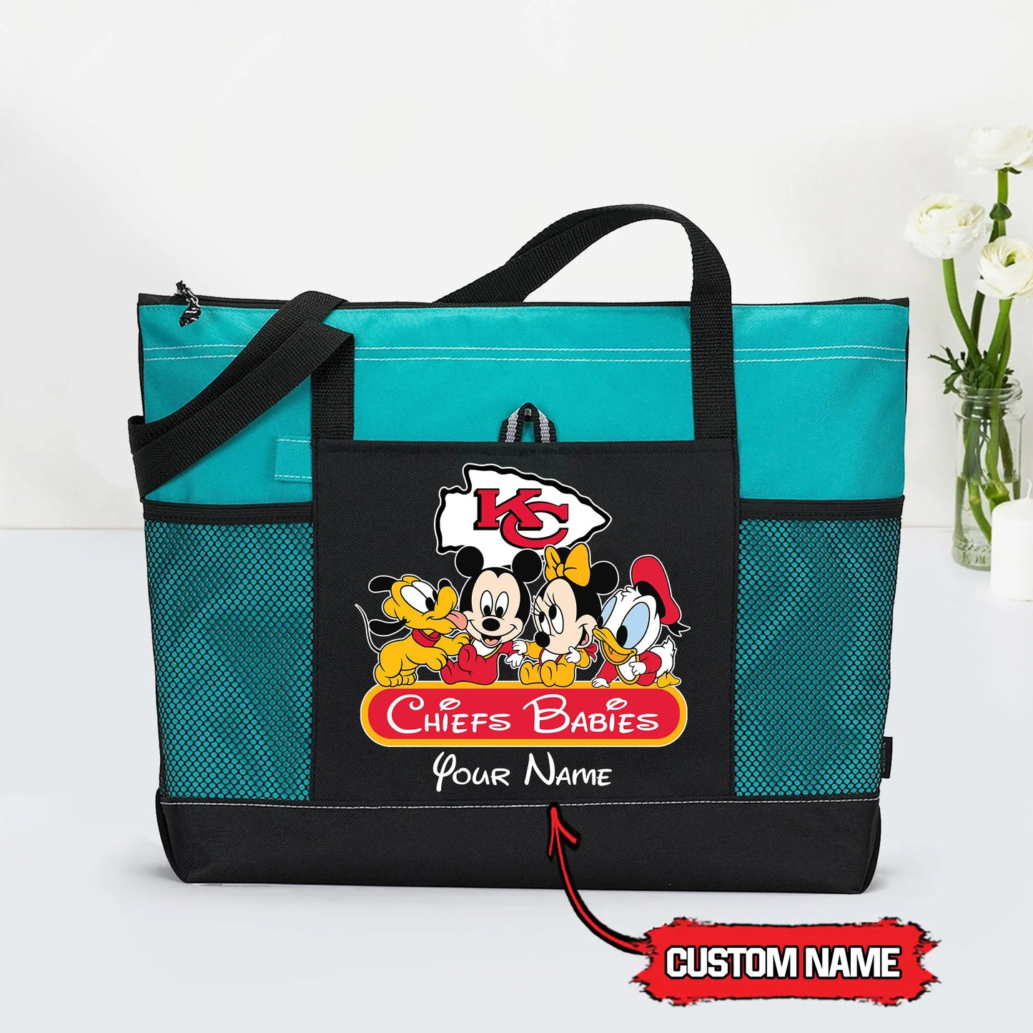 Kansas City Chiefs Personalized Babies Tote Bag AZBTBTB000032