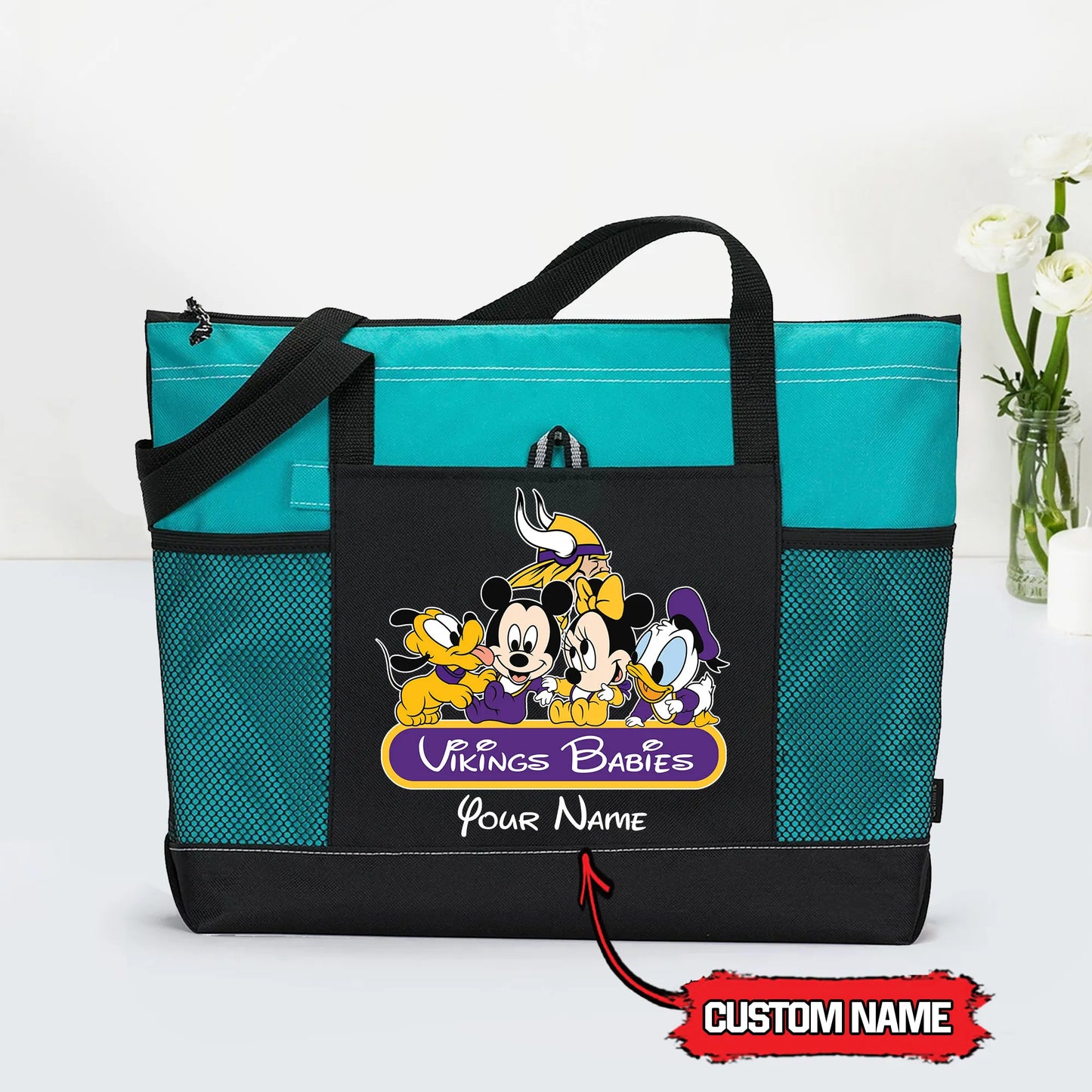 Minnesota Vikings Personalized Babies Tote Bag AZBTBTB000012
