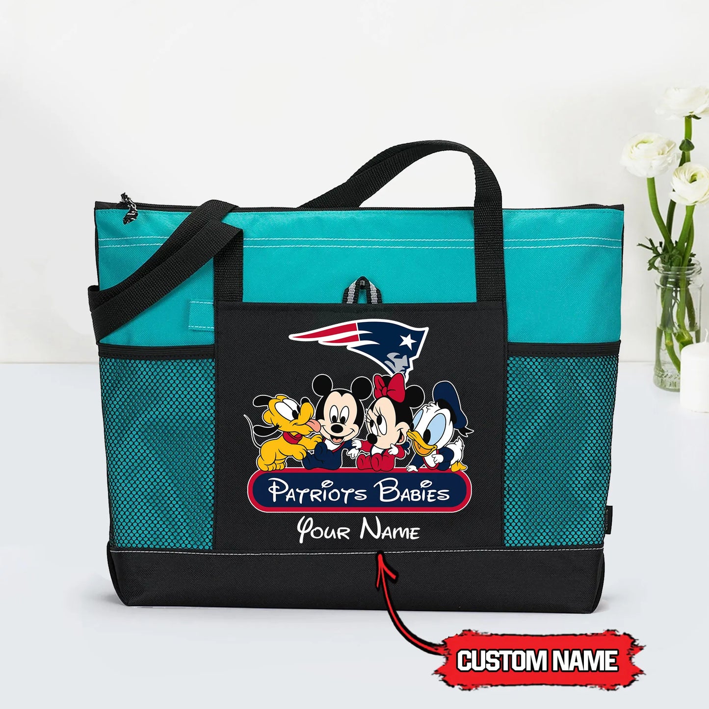 New England Patriots Personalized Babies Tote Bag AZBTBTB000013
