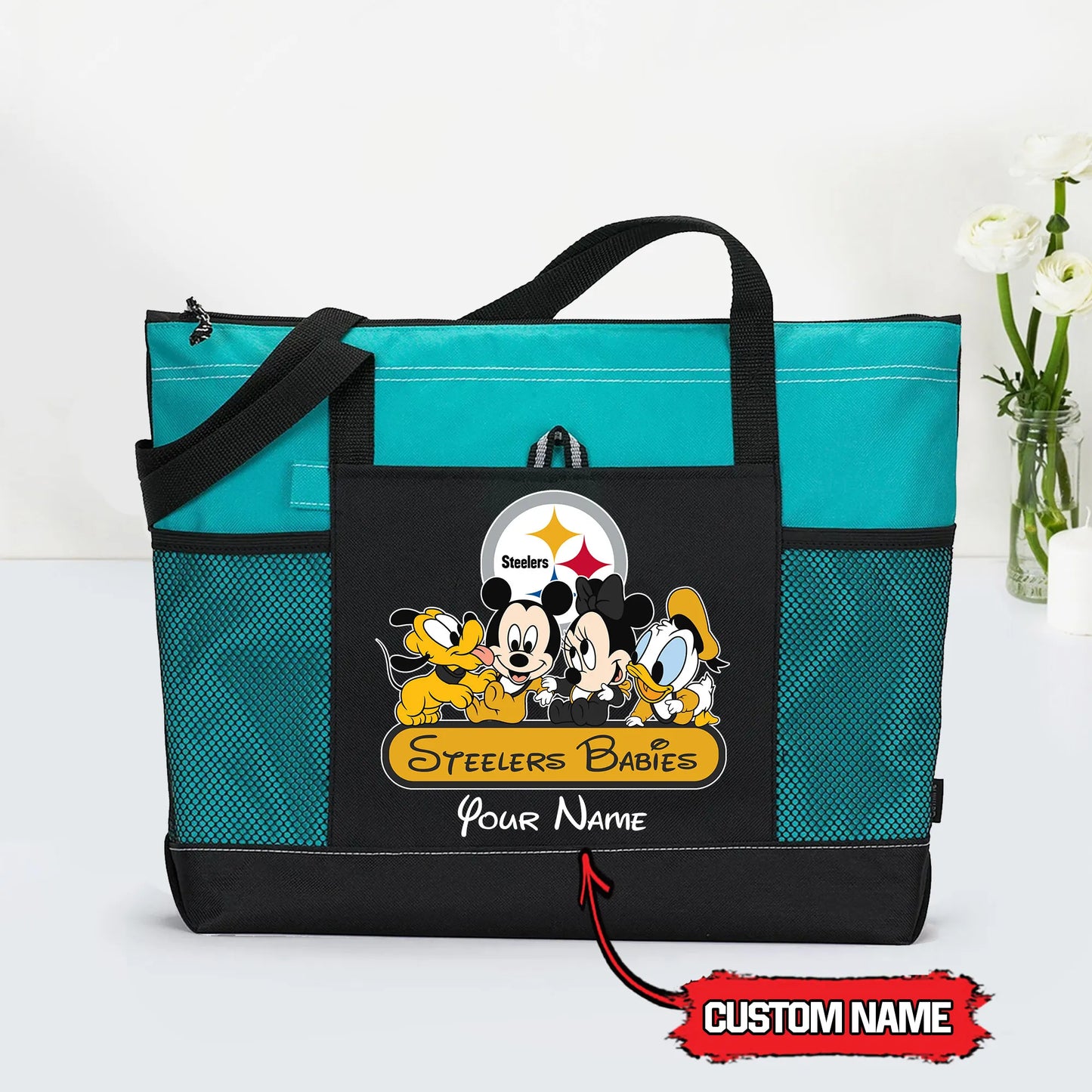 Pittsburgh Steelers Personalized Babies Tote Bag AZBTBTB000006
