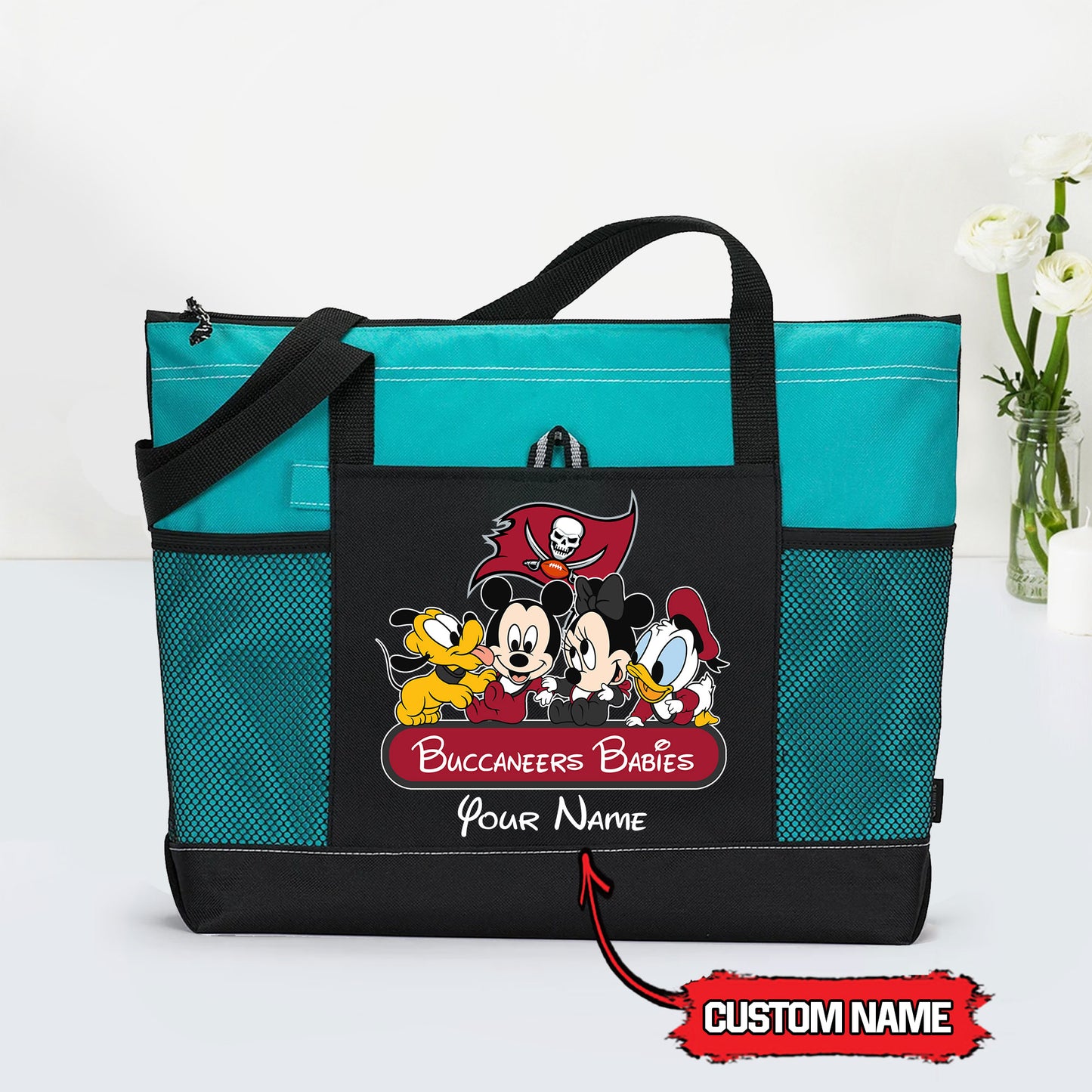 Tampa Bay Buccaneers Personalized Babies Tote Bag AZBTBTB000014