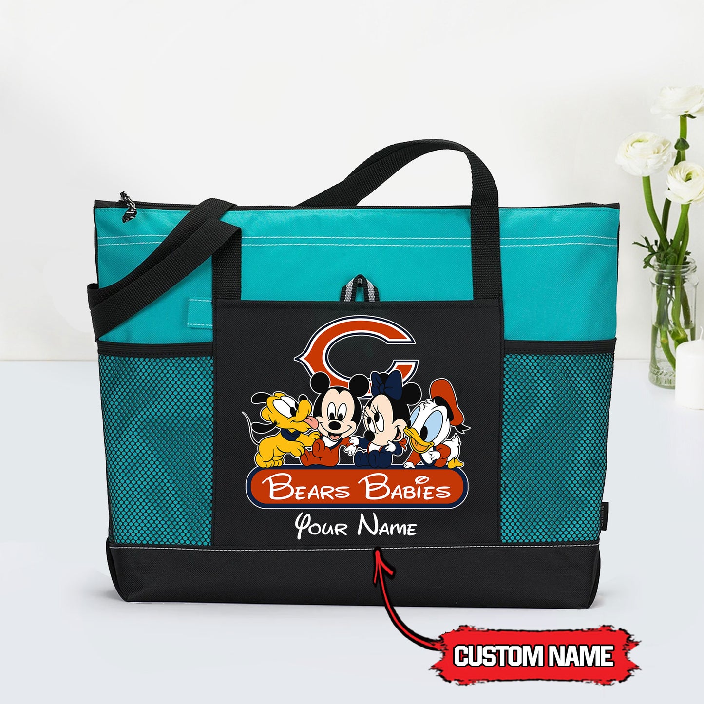 Chicago Bears Personalized Babies Tote Bag AZBTBTB000018