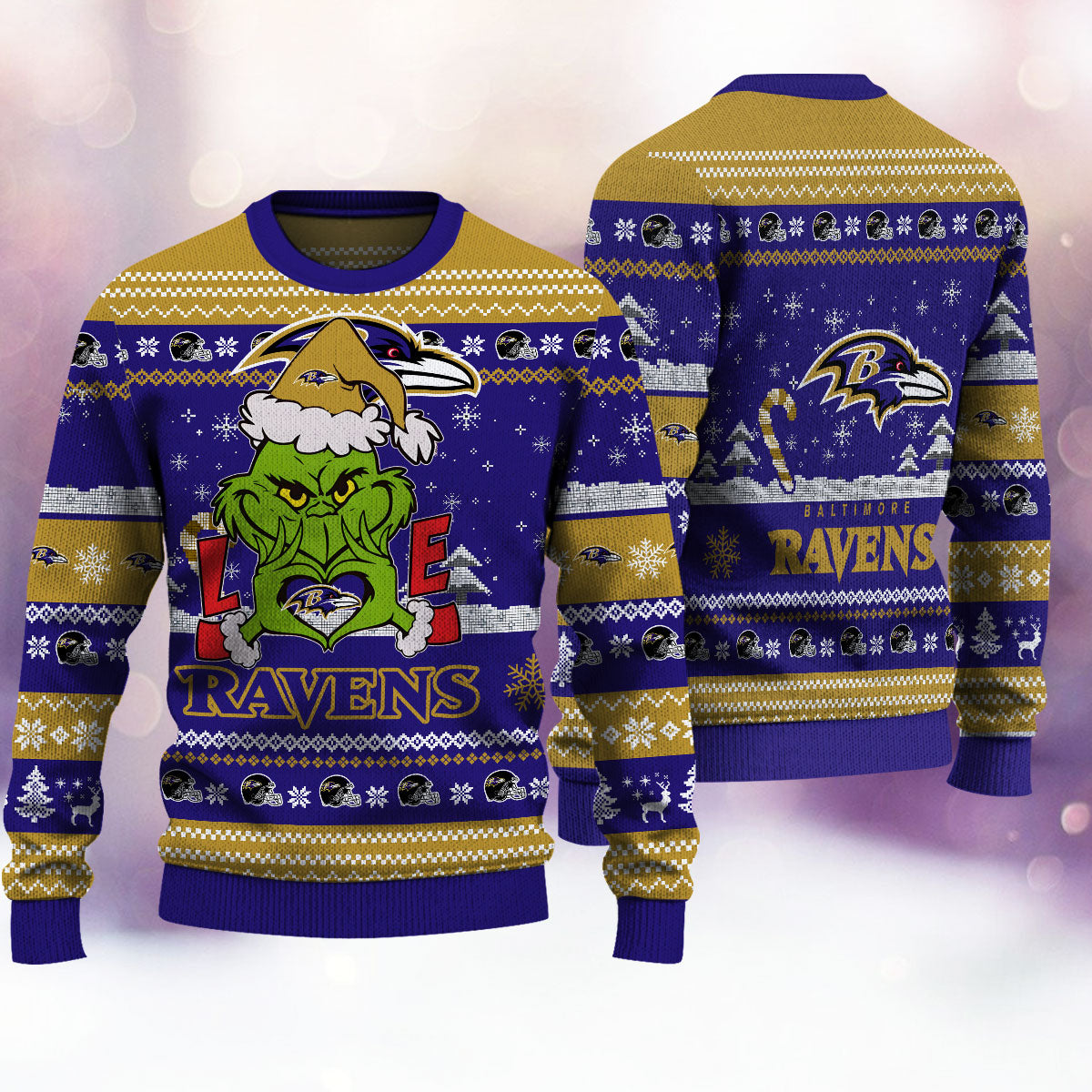 Baltimore Ravens Premium Ugly Christmas Sweater AZBTUSW000292