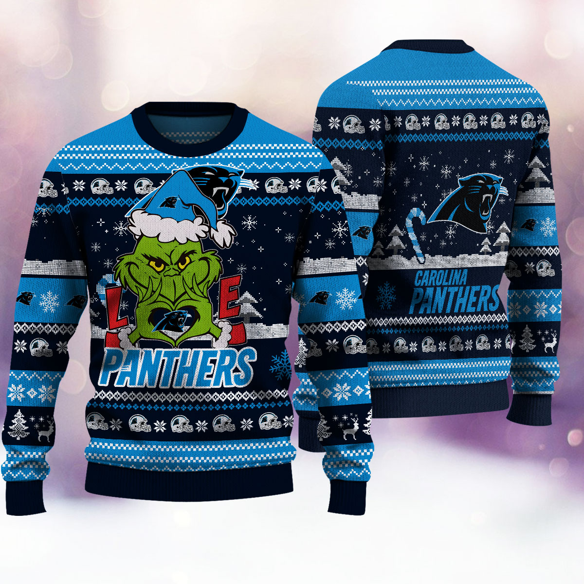 Carolina Panthers Premium Ugly Christmas Sweater AZBTUSW000294