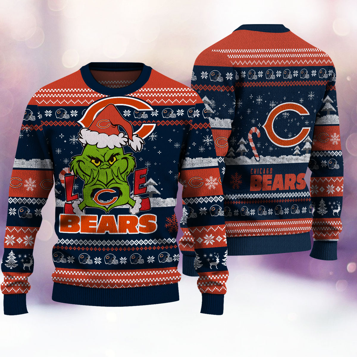 Chicago Bears Premium Ugly Christmas Sweater AZBTUSW000279
