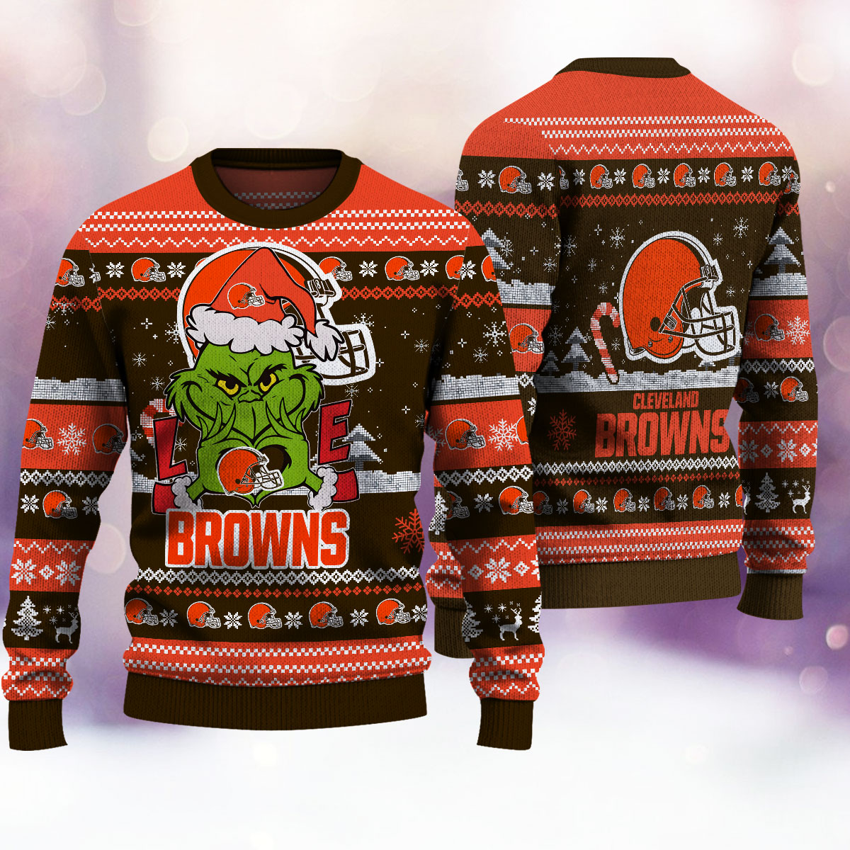 Cleveland Browns Premium Ugly Christmas Sweater AZBTUSW000281