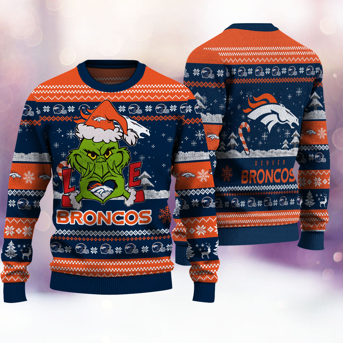 Denver Broncos Premium Ugly Christmas Sweater AZBTUSW000283