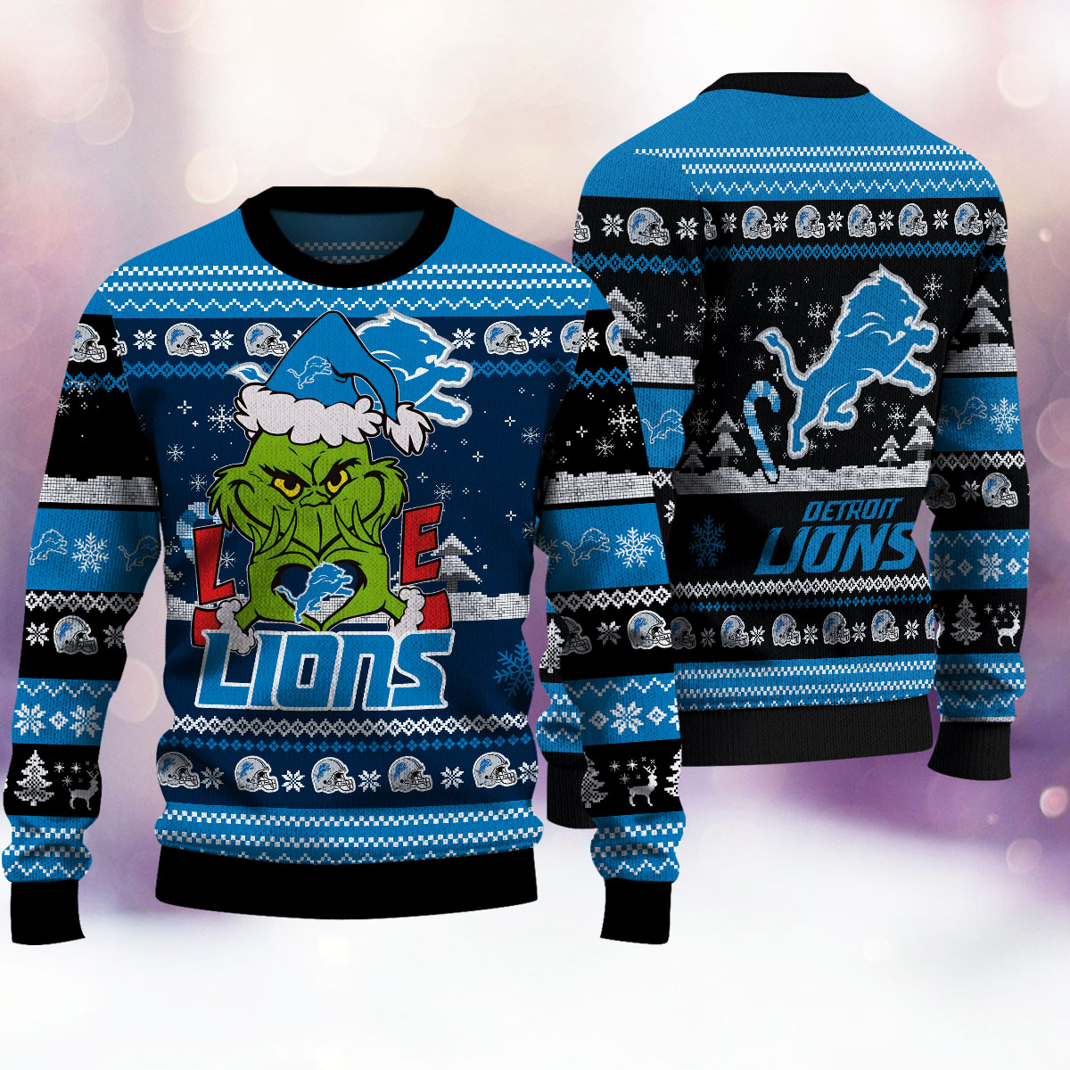 Detroit Lions Premium Ugly Christmas Sweater AZBTUSW000284