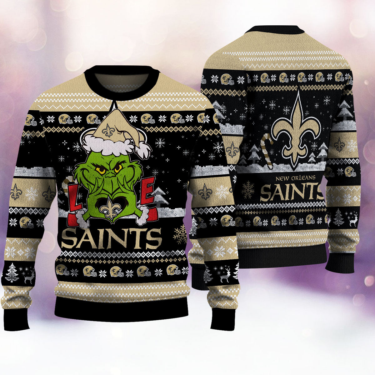 New Orleans Saints Premium Ugly Christmas Sweater AZBTUSW000298