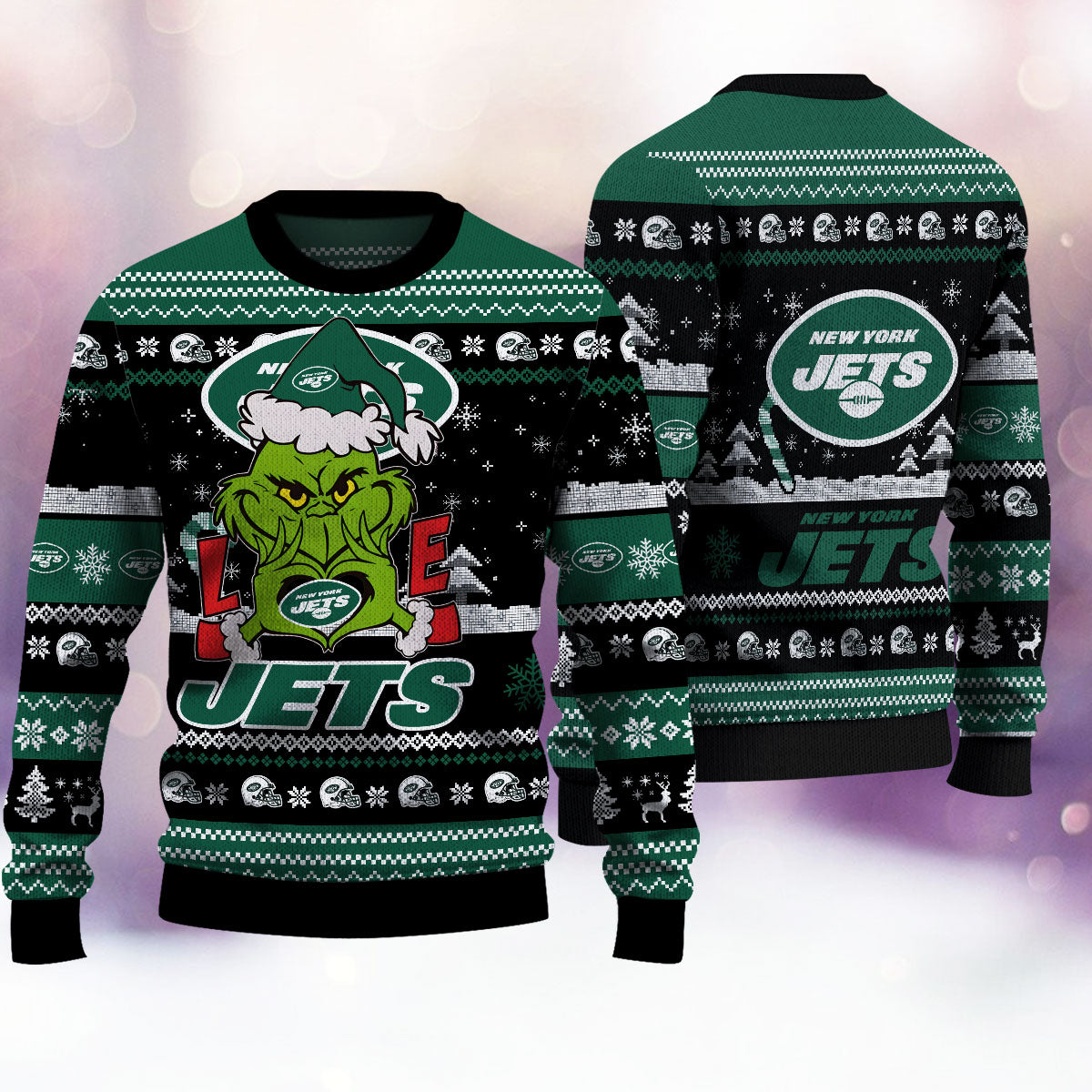 New York Jets Premium Ugly Christmas Sweater AZBTUSW000268