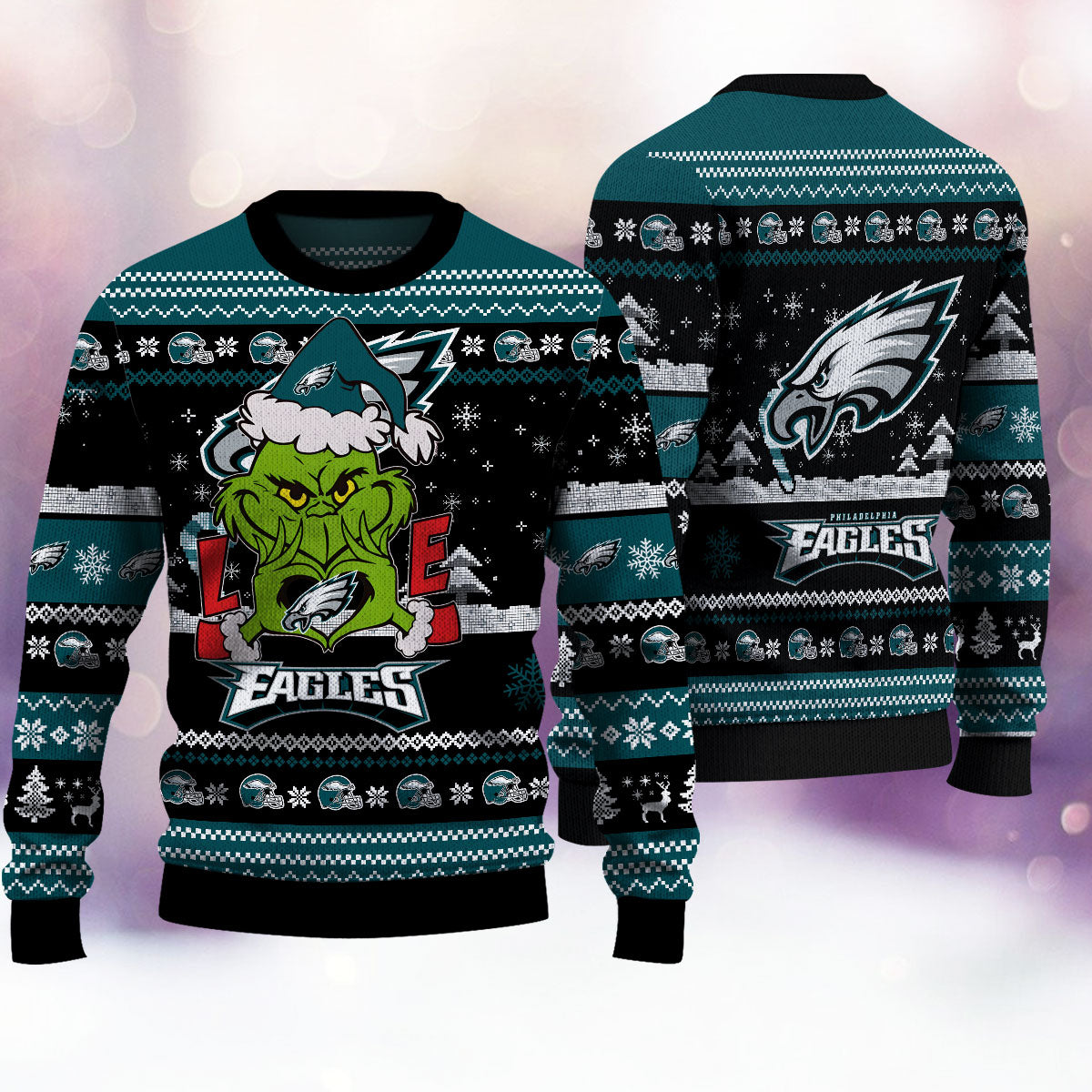 Philadelphia Eagles Premium Ugly Christmas Sweater AZBTUSW000270