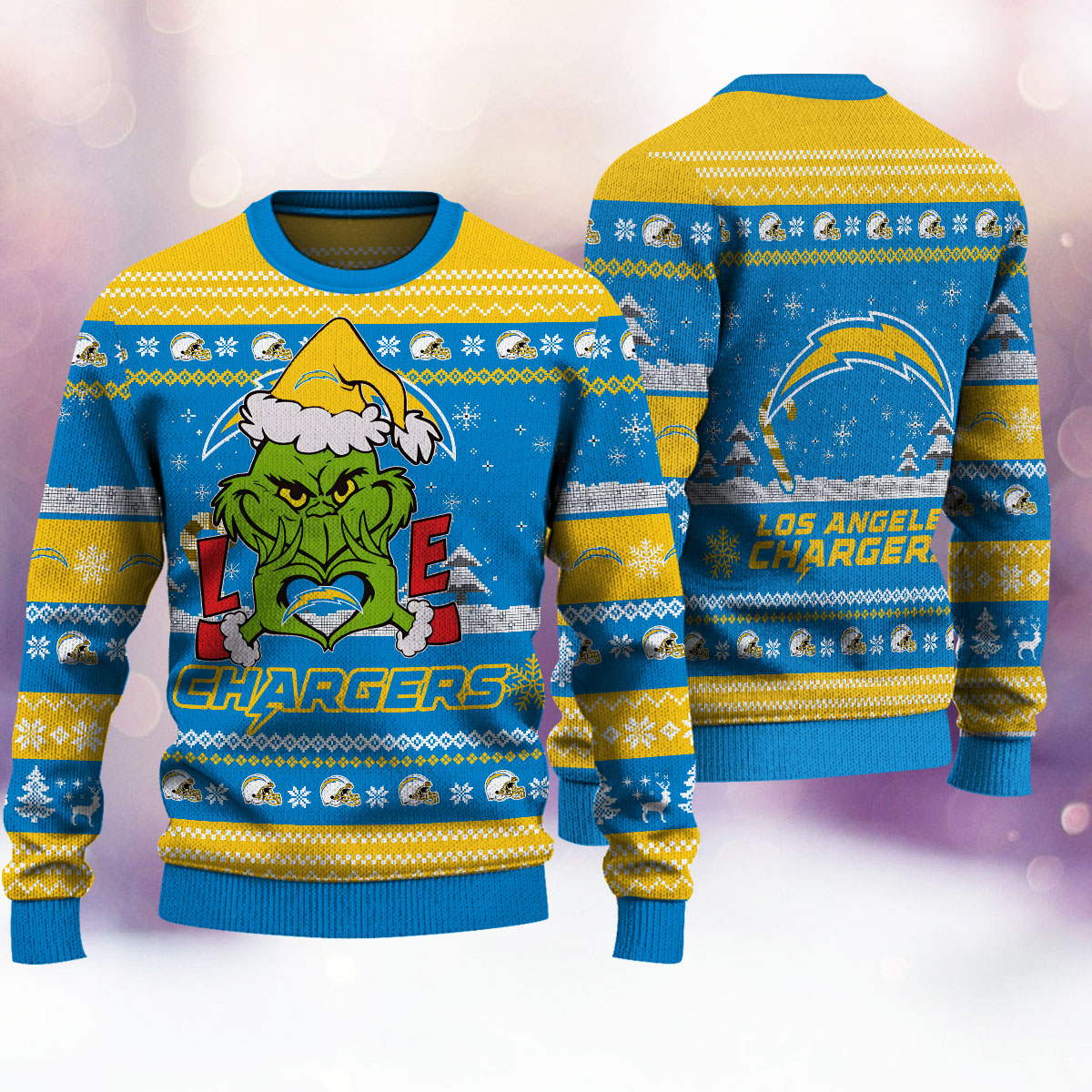 Los Angeles Chargers Premium Ugly Christmas Sweater AZBTUSW000273