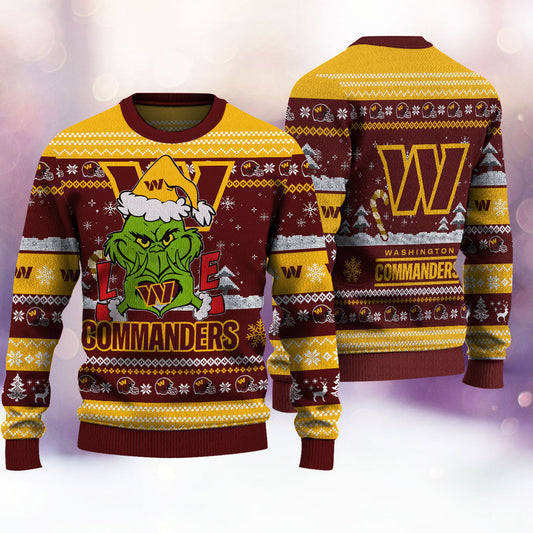 Washington Commanders Premium Ugly Christmas Sweater AZBTUSW000278