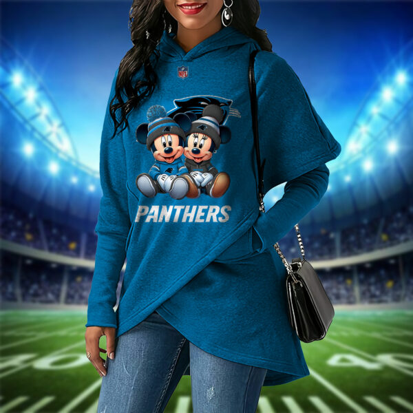 Carolina Panthers  Mickey Limited Edition Women Irregular Hoodie AZBTWMHD000016