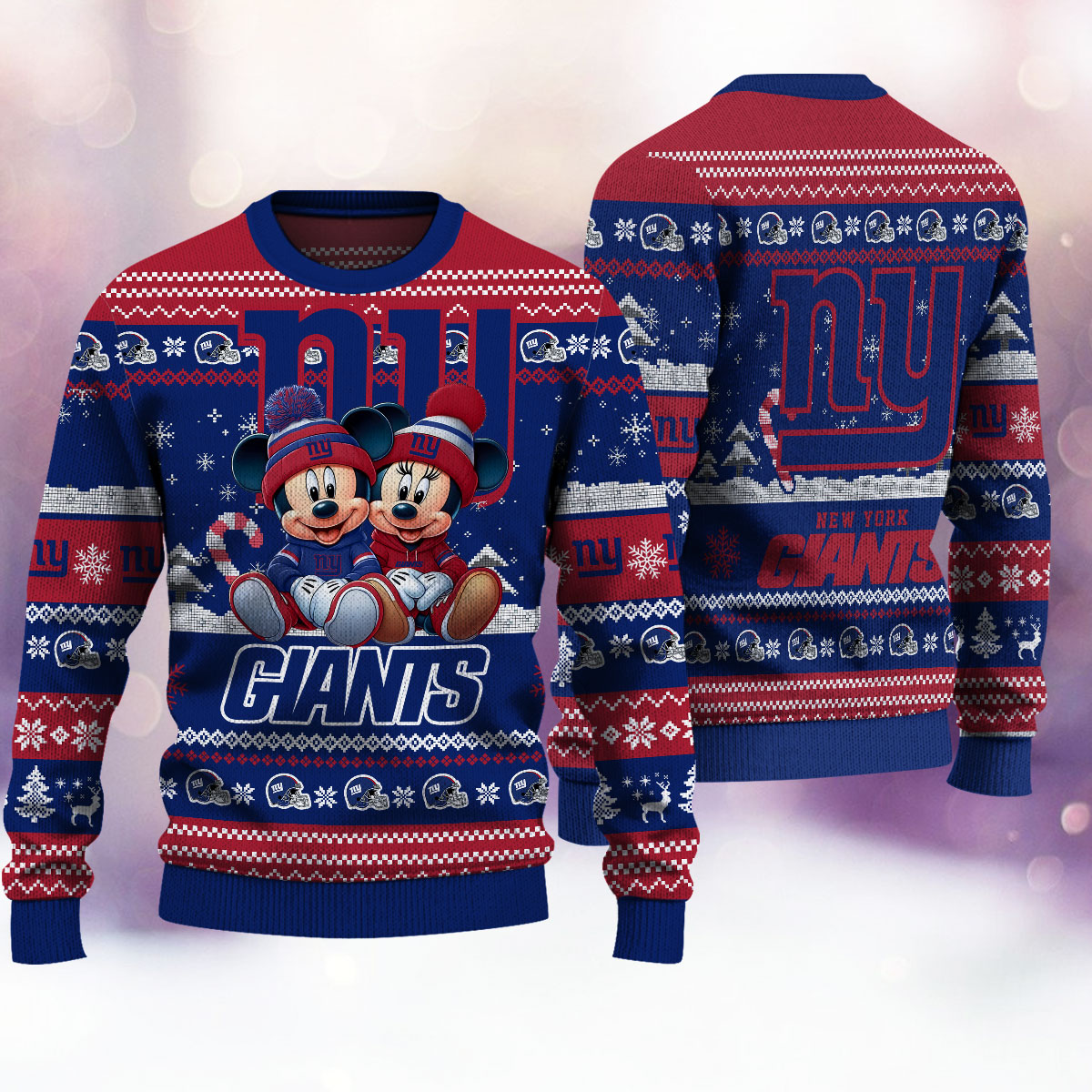 New York Giants Premium Collections Ugly Christmas Sweater AZBTUSW000356