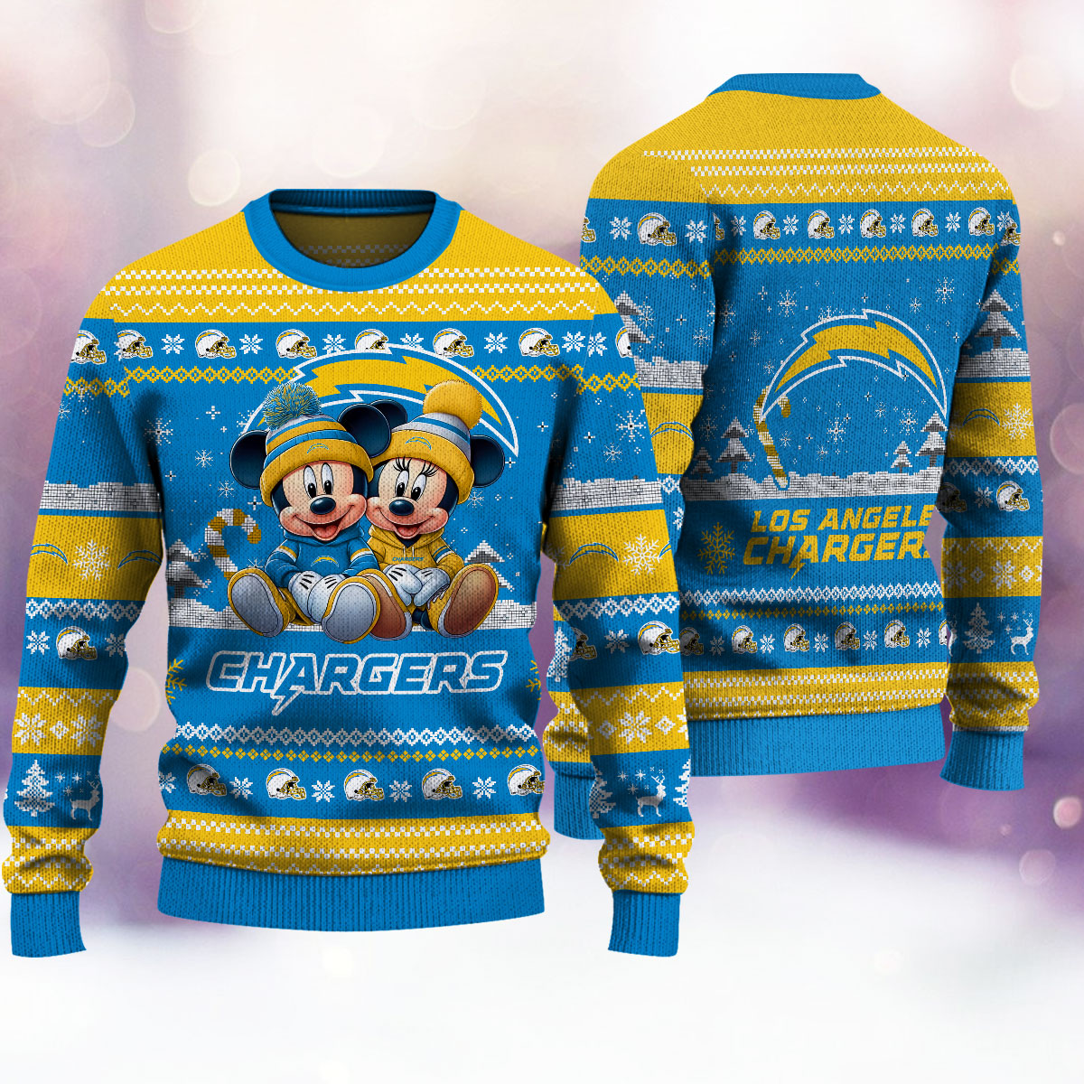 Los Angeles Chargers Premium Collections Ugly Christmas Sweater AZBTUSW000378