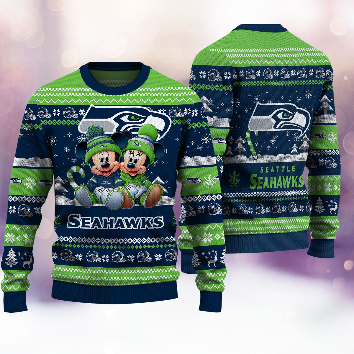 Seattle Seahawks Premium Collections Ugly Christmas Sweater AZBTUSW000380