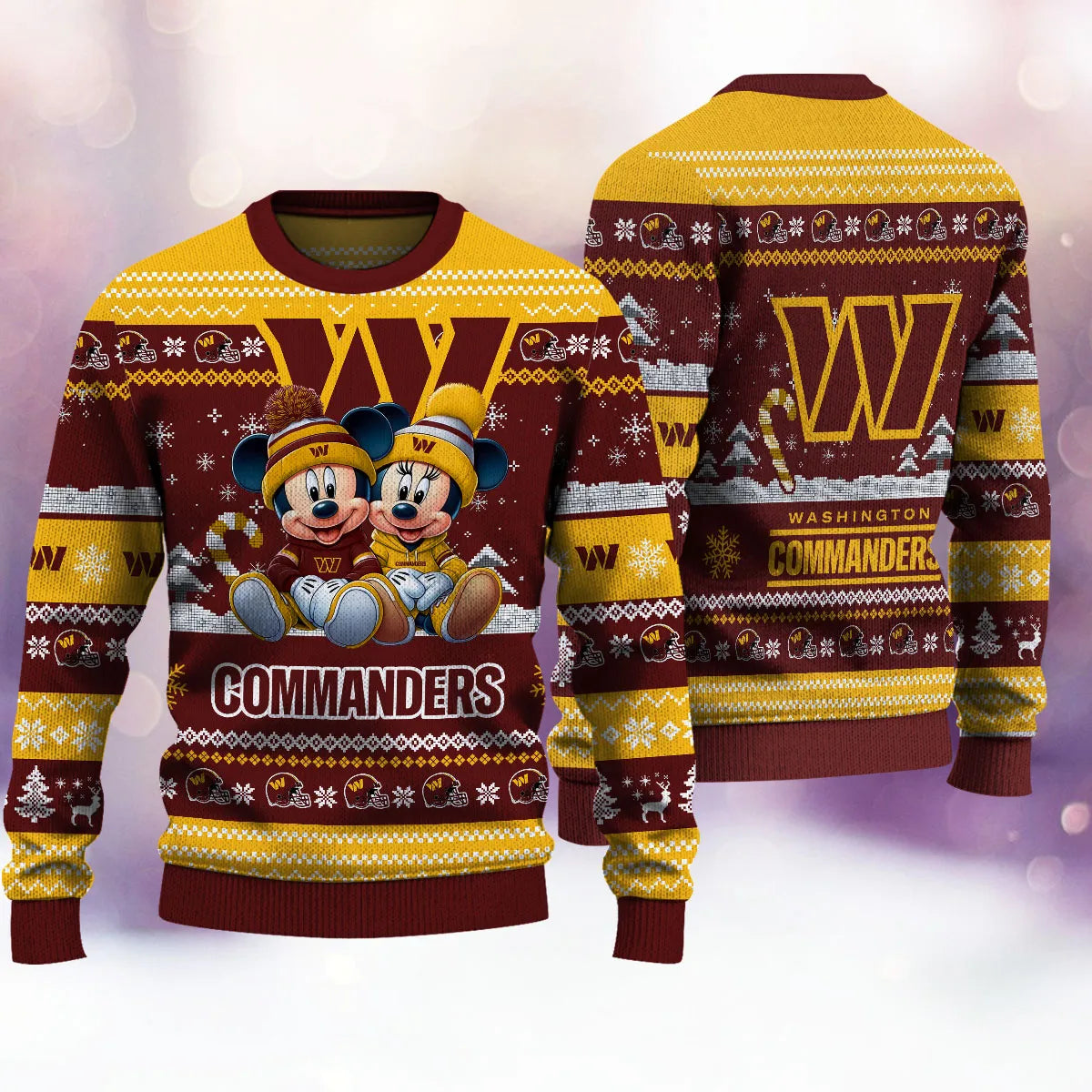Washington Commanders Premium Collections Ugly Christmas Sweater AZBTUSW000383