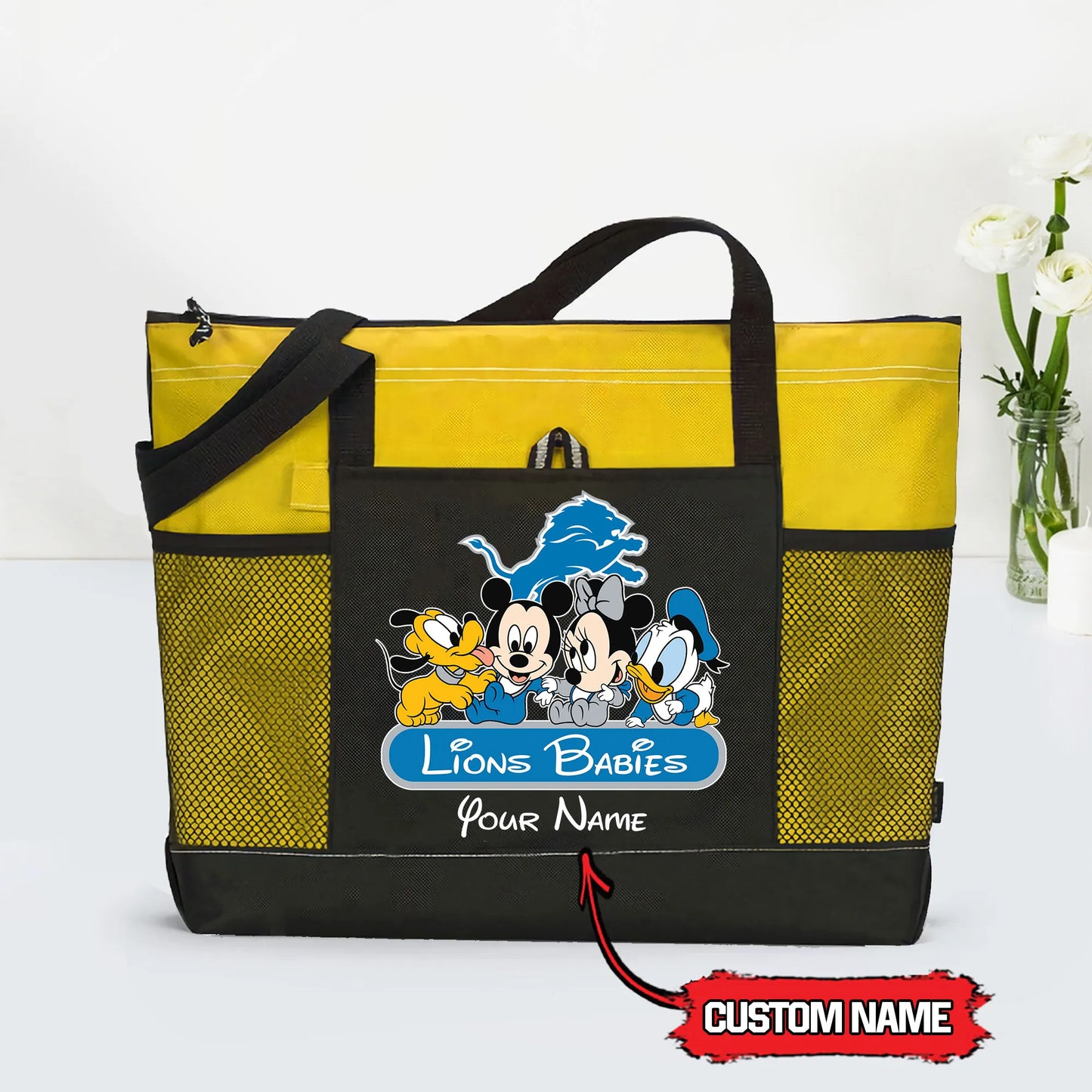 Detroit Lions Personalized Babies Tote Bag AZBTBTB000027