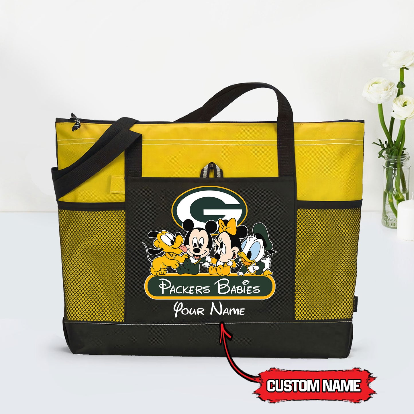 Green Bay Packers Personalized Babies Tote Bag AZBTBTB000028
