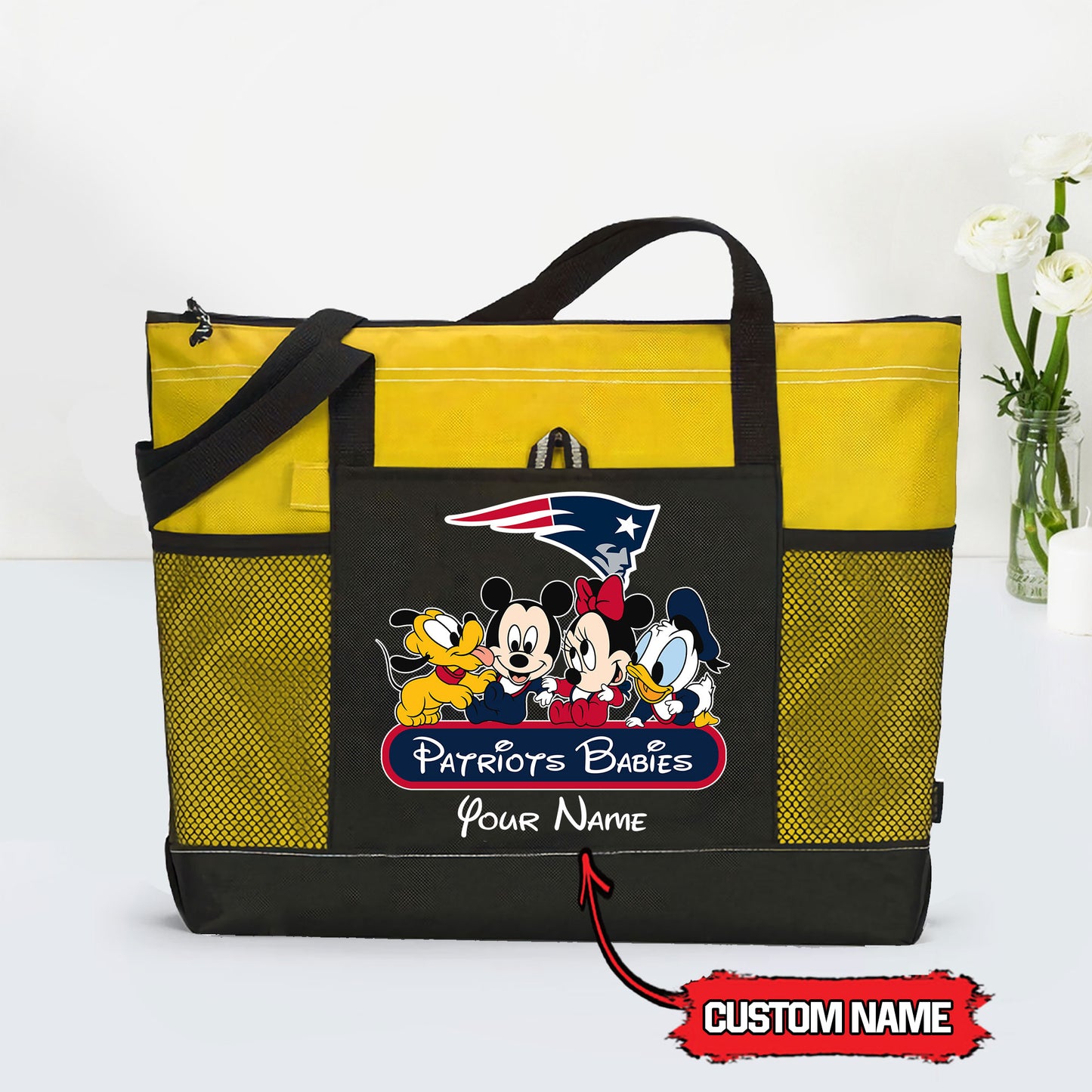 New England Patriots Personalized Babies Tote Bag AZBTBTB000013