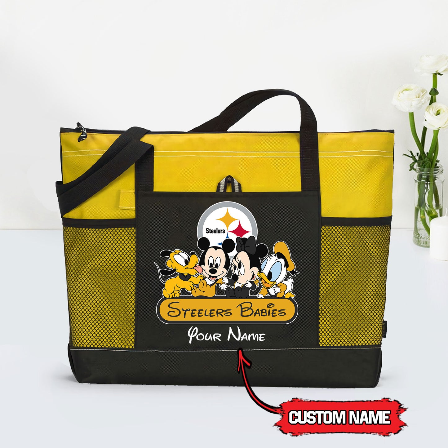 Pittsburgh Steelers Personalized Babies Tote Bag AZBTBTB000006