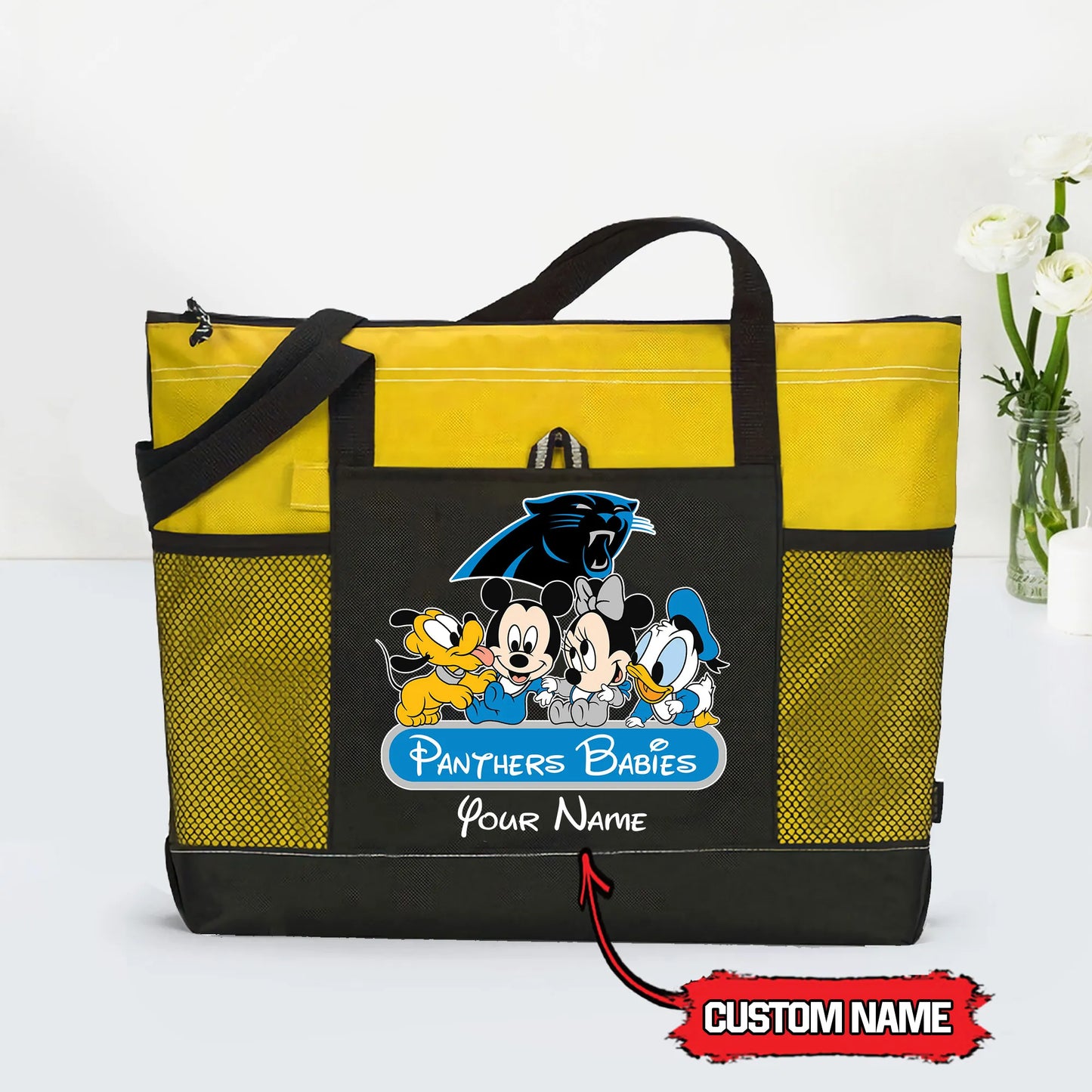 Carolina Panthers Personalized Babies Tote Bag AZBTBTB000017