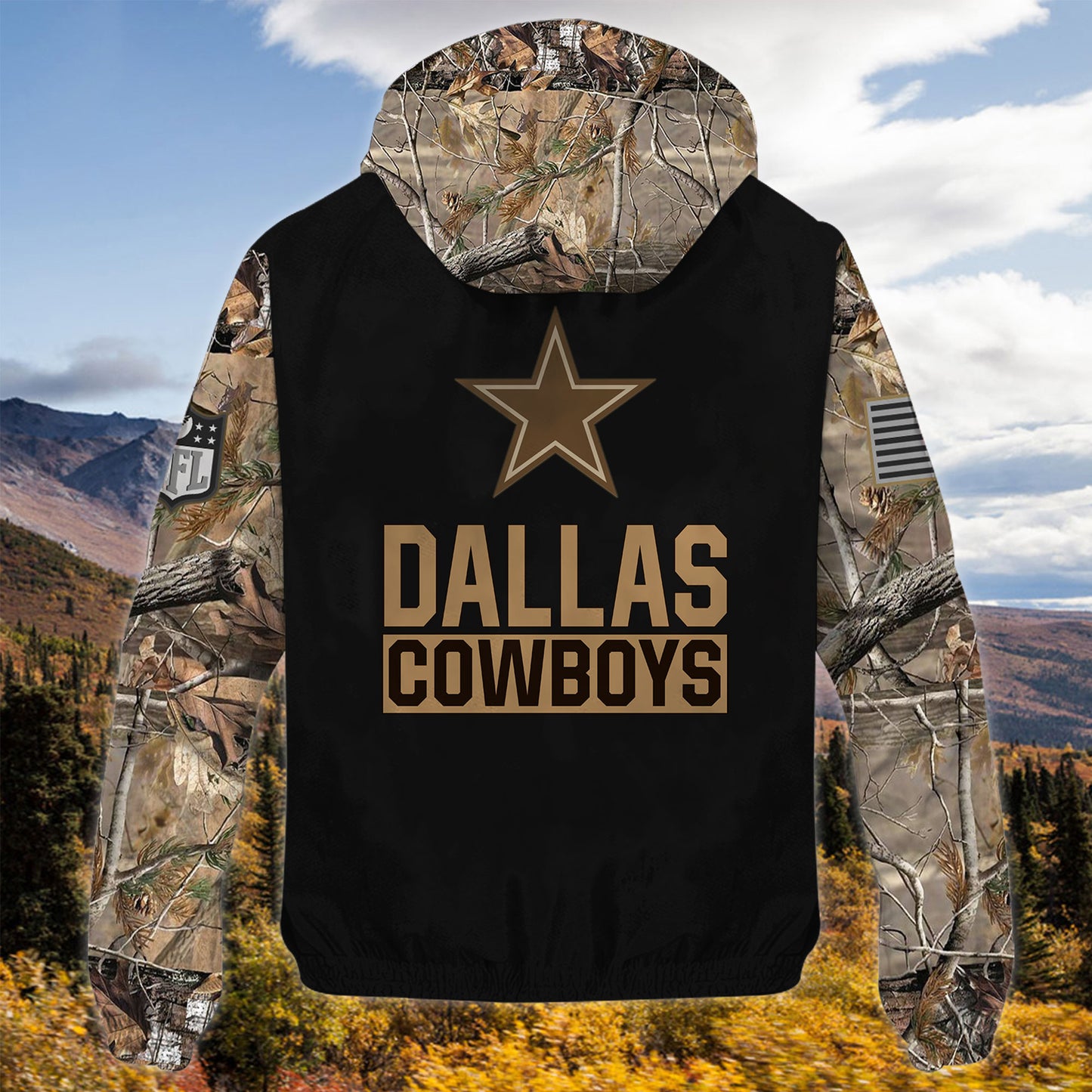 Dallas Cowboys Personalized Hunting Outdoor Jacket  AZBTOJ000119