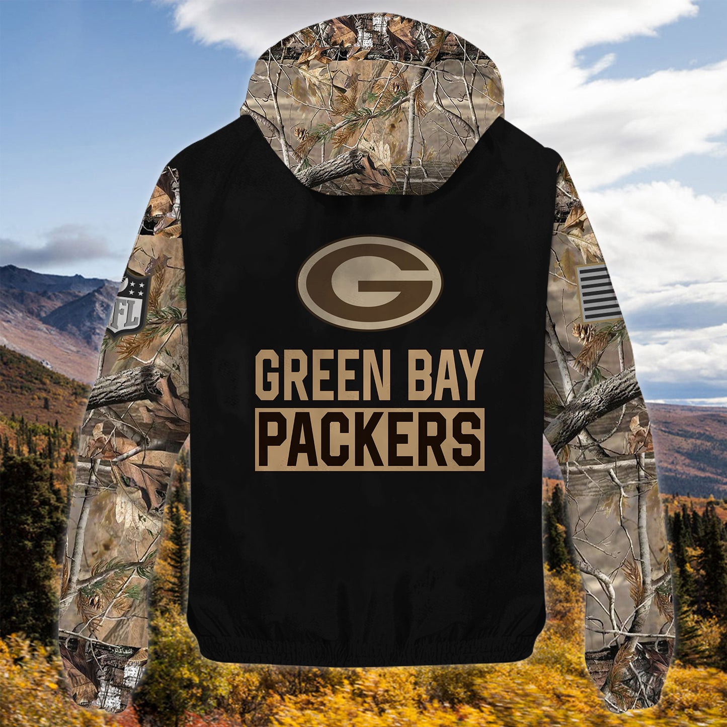 Green Bay Packers Personalized Hunting Outdoor Jacket AZBTOJ000122