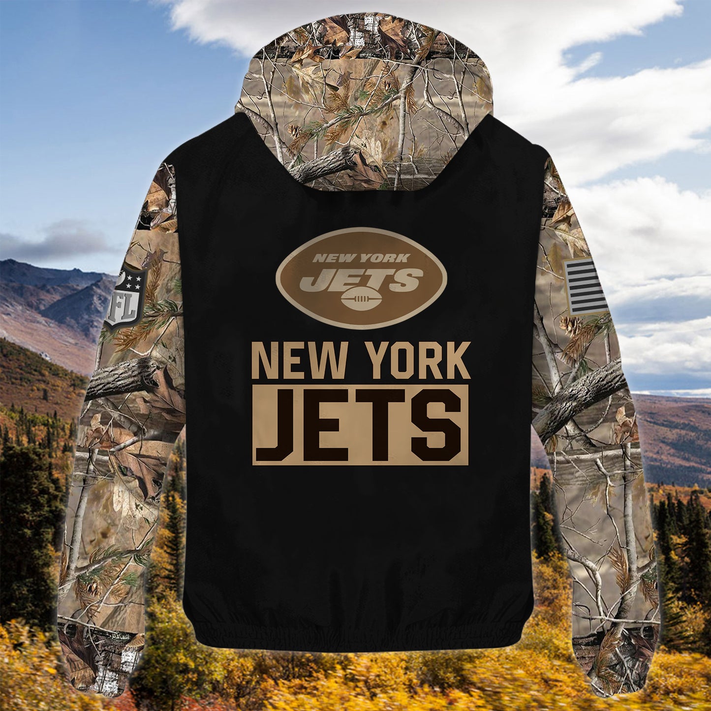 New York Jets Personalized Hunting Outdoor Jacket AZBTOJ000102