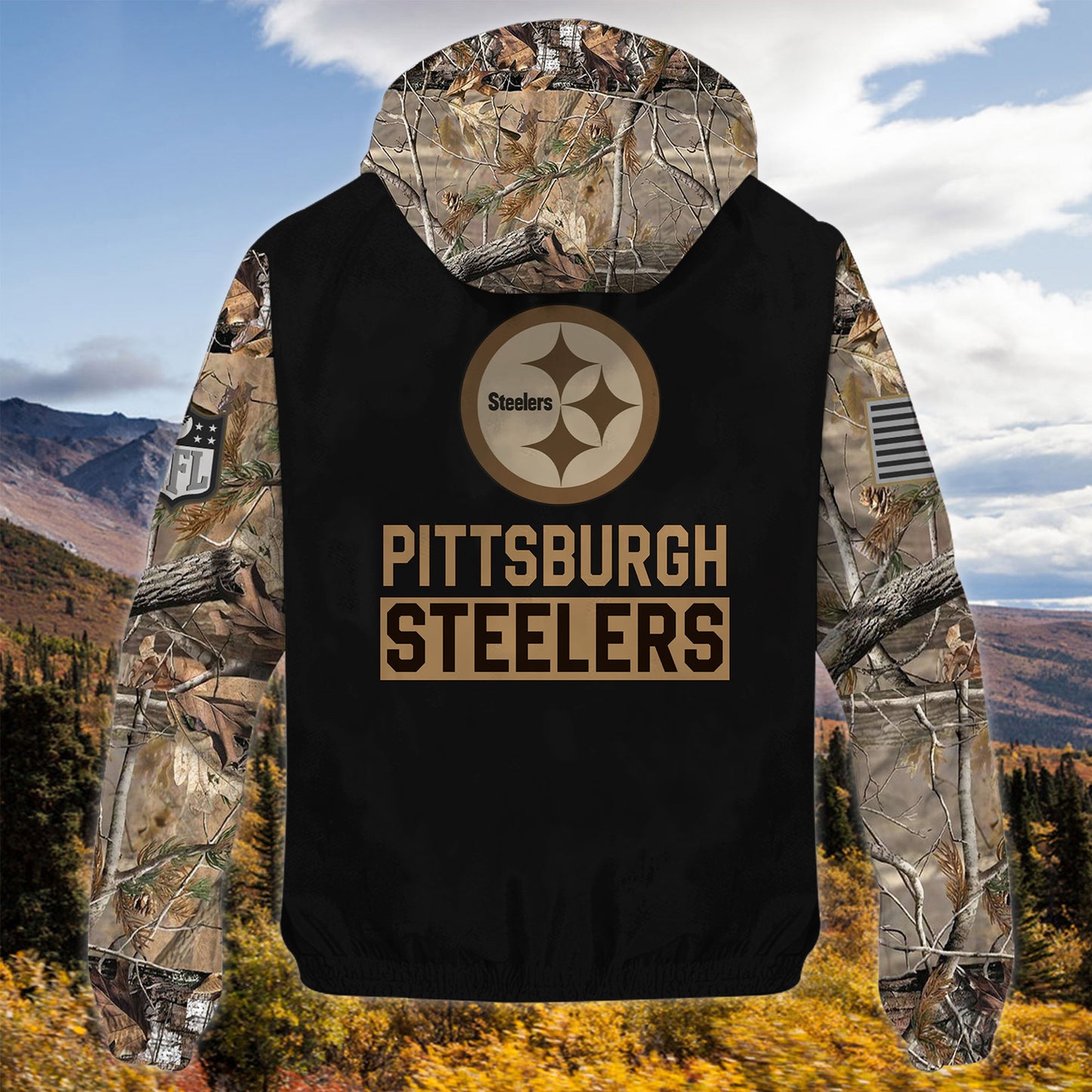 Pittsburgh Steelers Personalized Hunting Outdoor Jacket  AZBTOJ000105