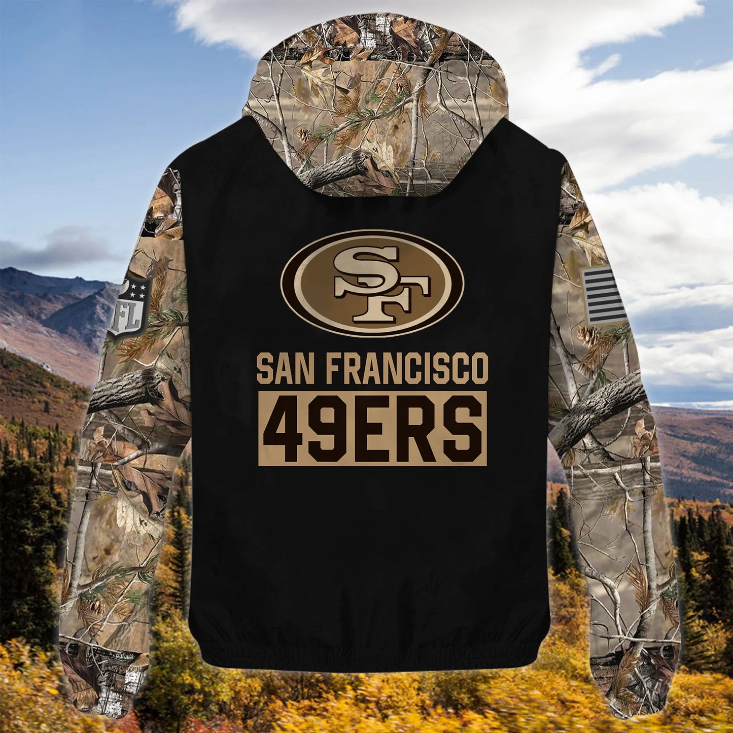 San Francisco 49ers Personalized Hunting Outdoor Jacket AZBTOJ000108