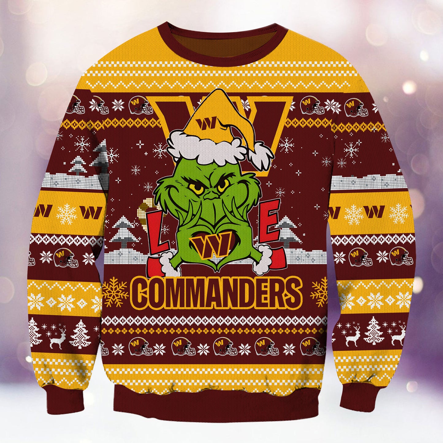 Washington Commanders Premium Ugly Christmas Sweater AZBTUSW000278