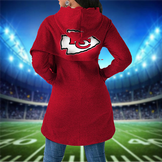 Kansas City Chiefs  Mickey Limited Edition Women Irregular Hoodie AZBTWMHD000027